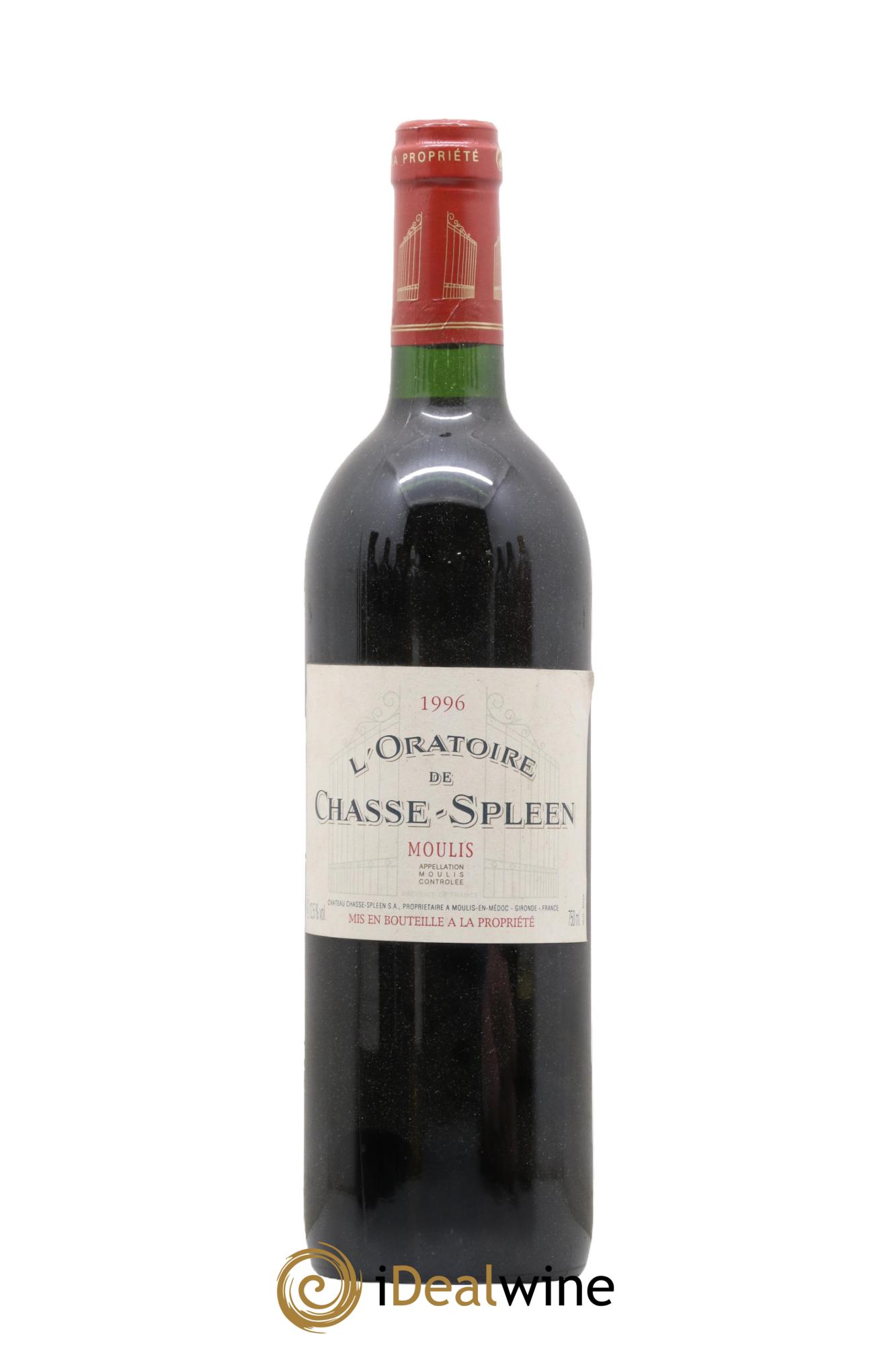 Oratoire de Chasse Spleen Second Vin 1996 - Lot de 1 bouteille - 0
