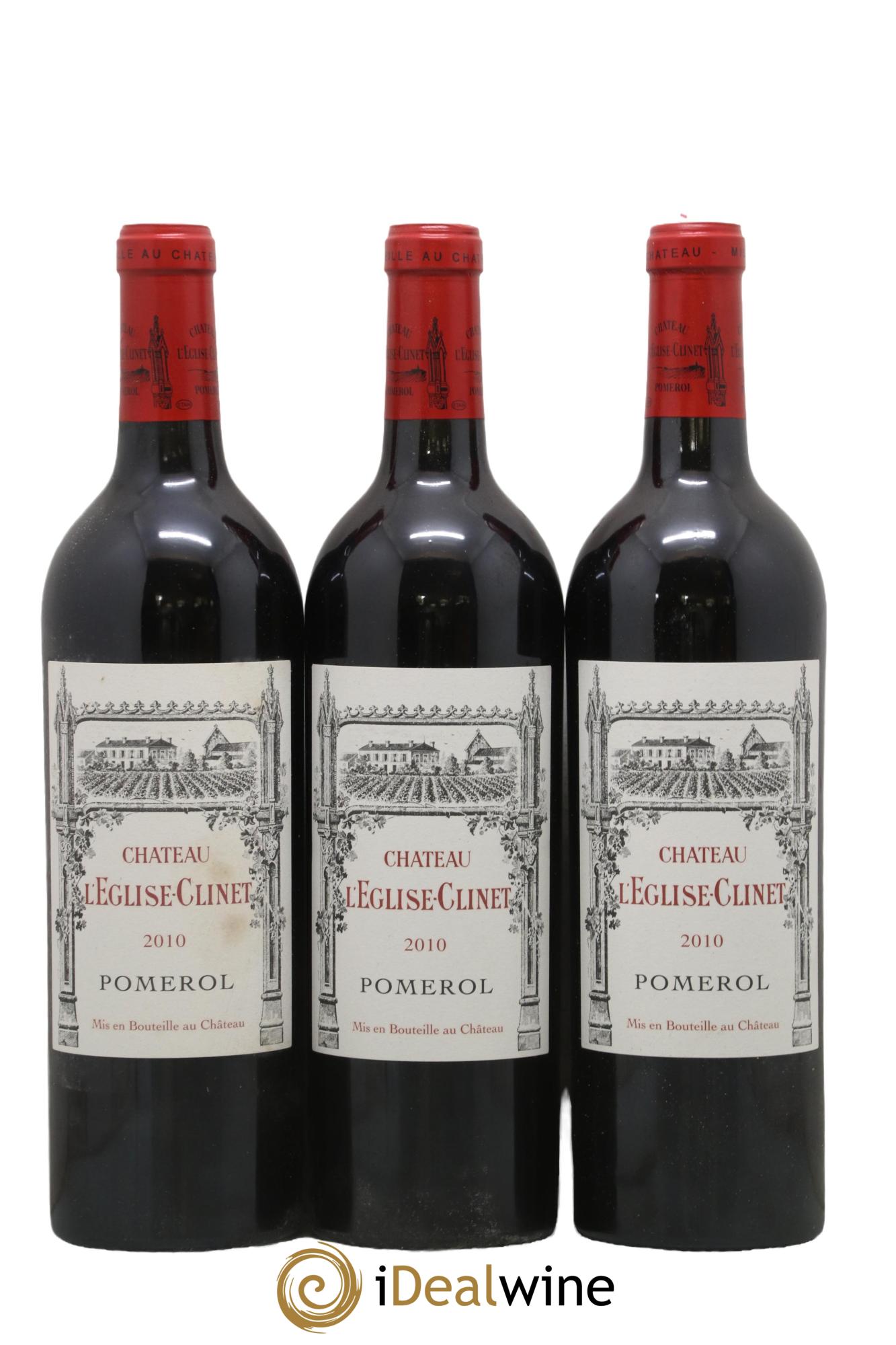 Château l' Église Clinet 2010 - Lot de 3 bouteilles - 0