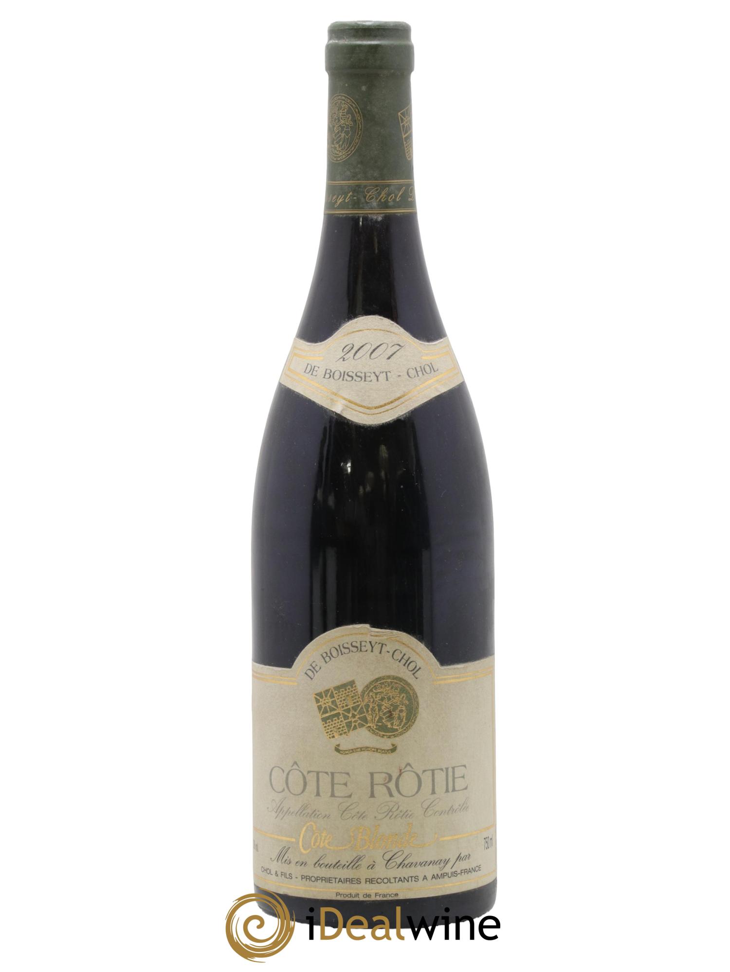 Côte-Rôtie Côte-Blonde Vignoble De Boisseyt 2007 - Lot de 1 bouteille - 0