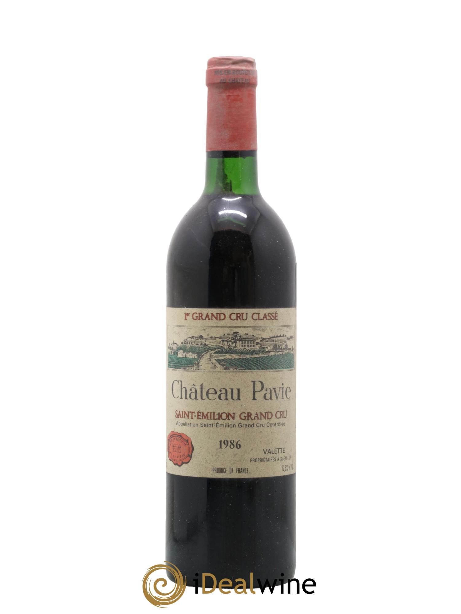 Château Pavie 1er Grand Cru Classé A 1986 - Lot de 1 bouteille - 0