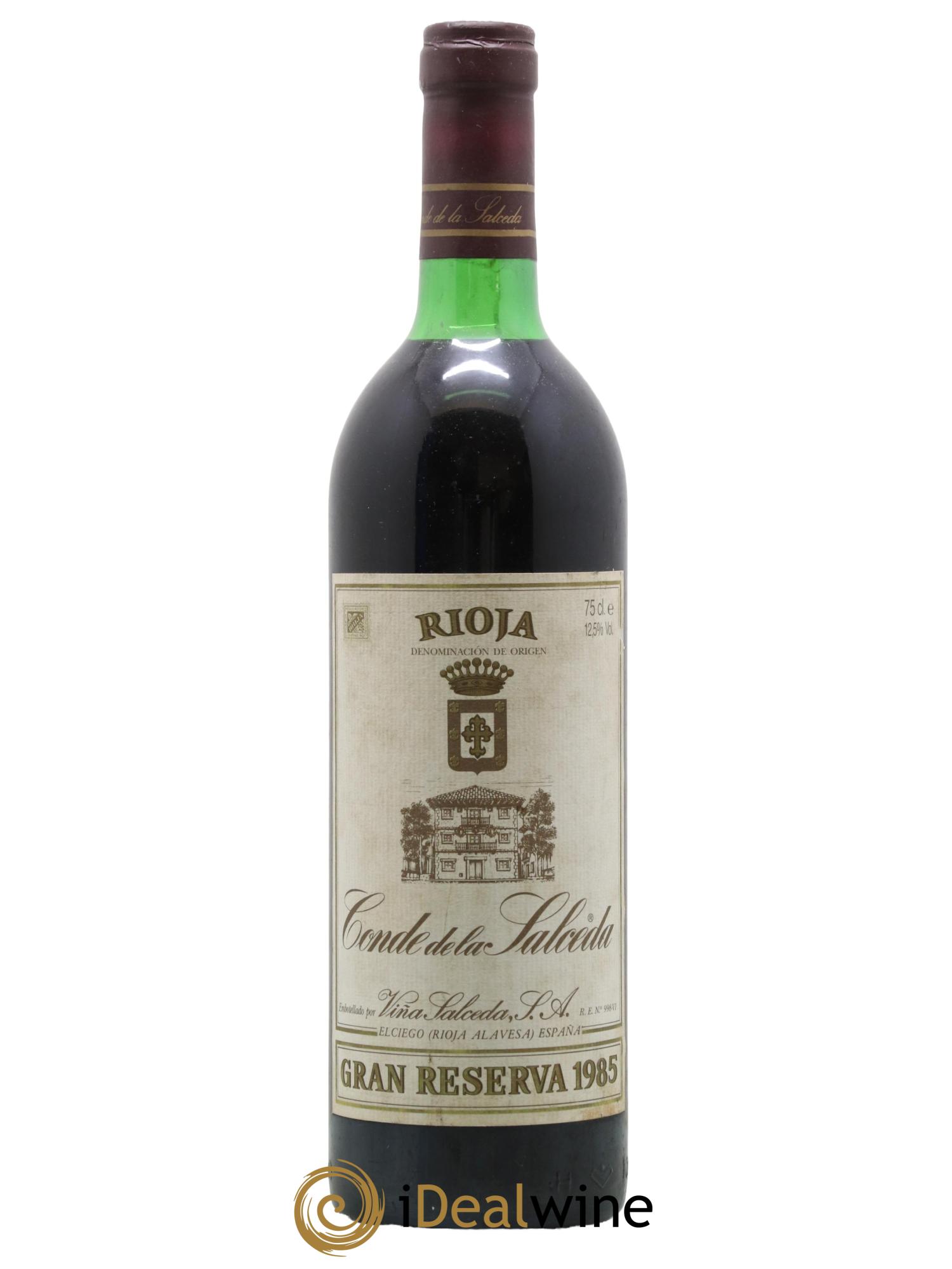 Rioja DOCA Conde de la Salceda Gran Reserva Vina Salceda 1985 - Lot de 1 bouteille - 0