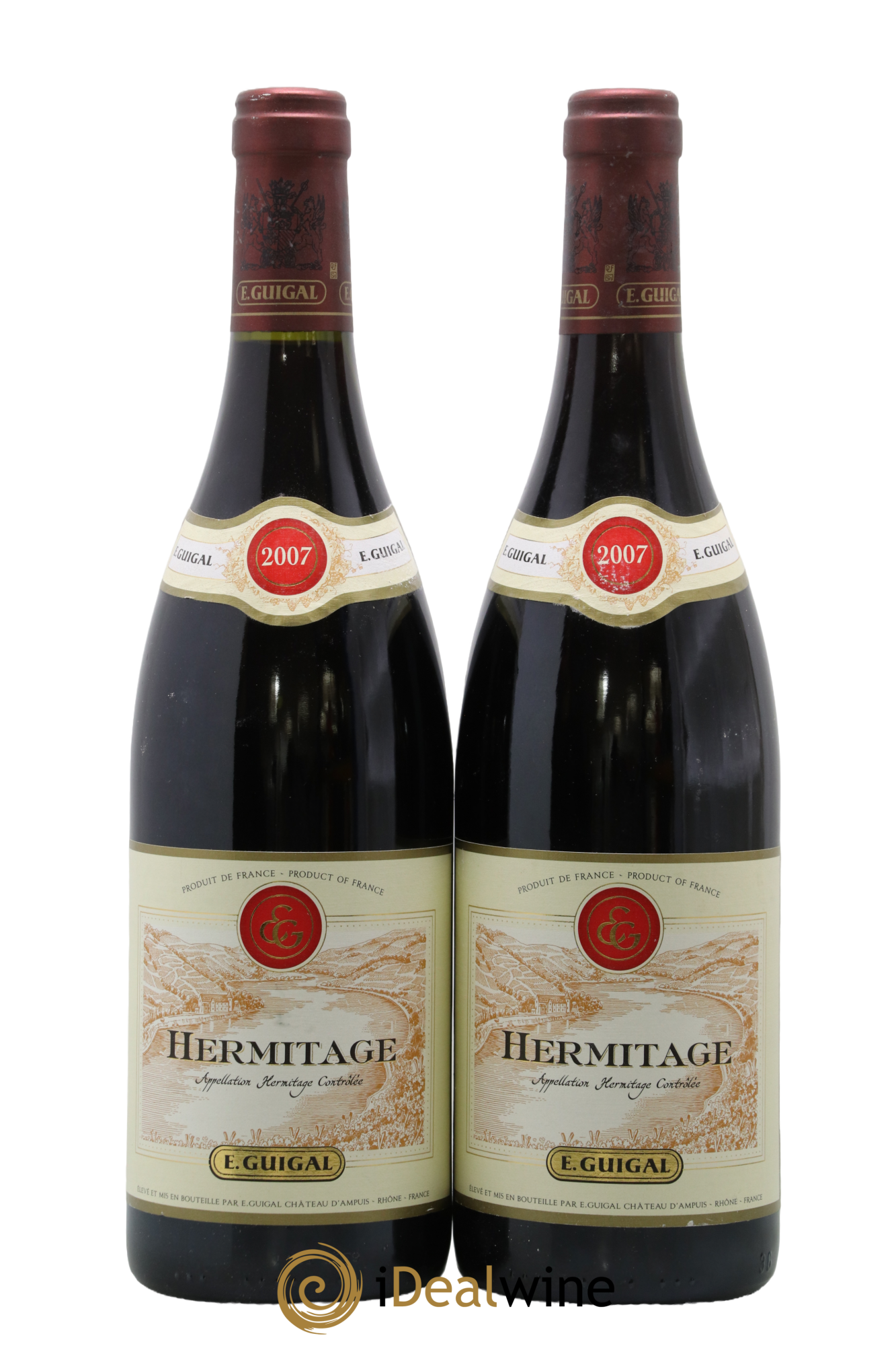 Hermitage Guigal 2007 - Posten von 2 Flaschen - 0