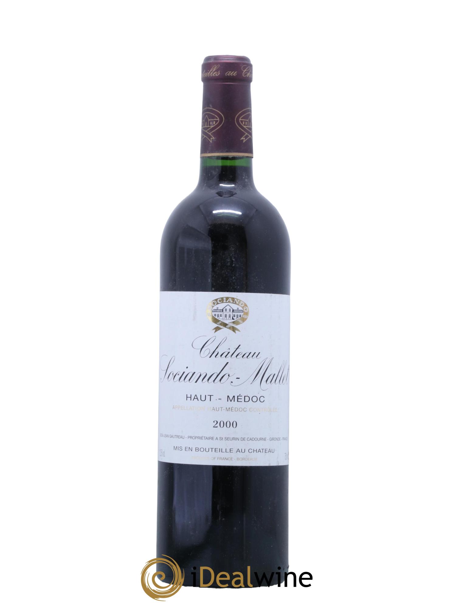 Château Sociando Mallet 2000 - Posten von 1 Flasche - 0