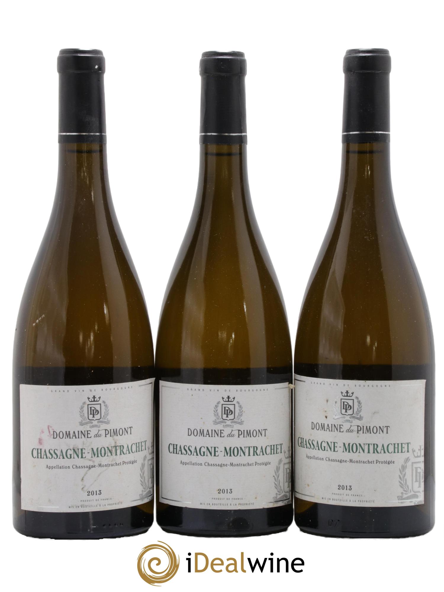 Chassagne-Montrachet Domaine Du Pimont 2013 - Lot de 3 bouteilles - 0