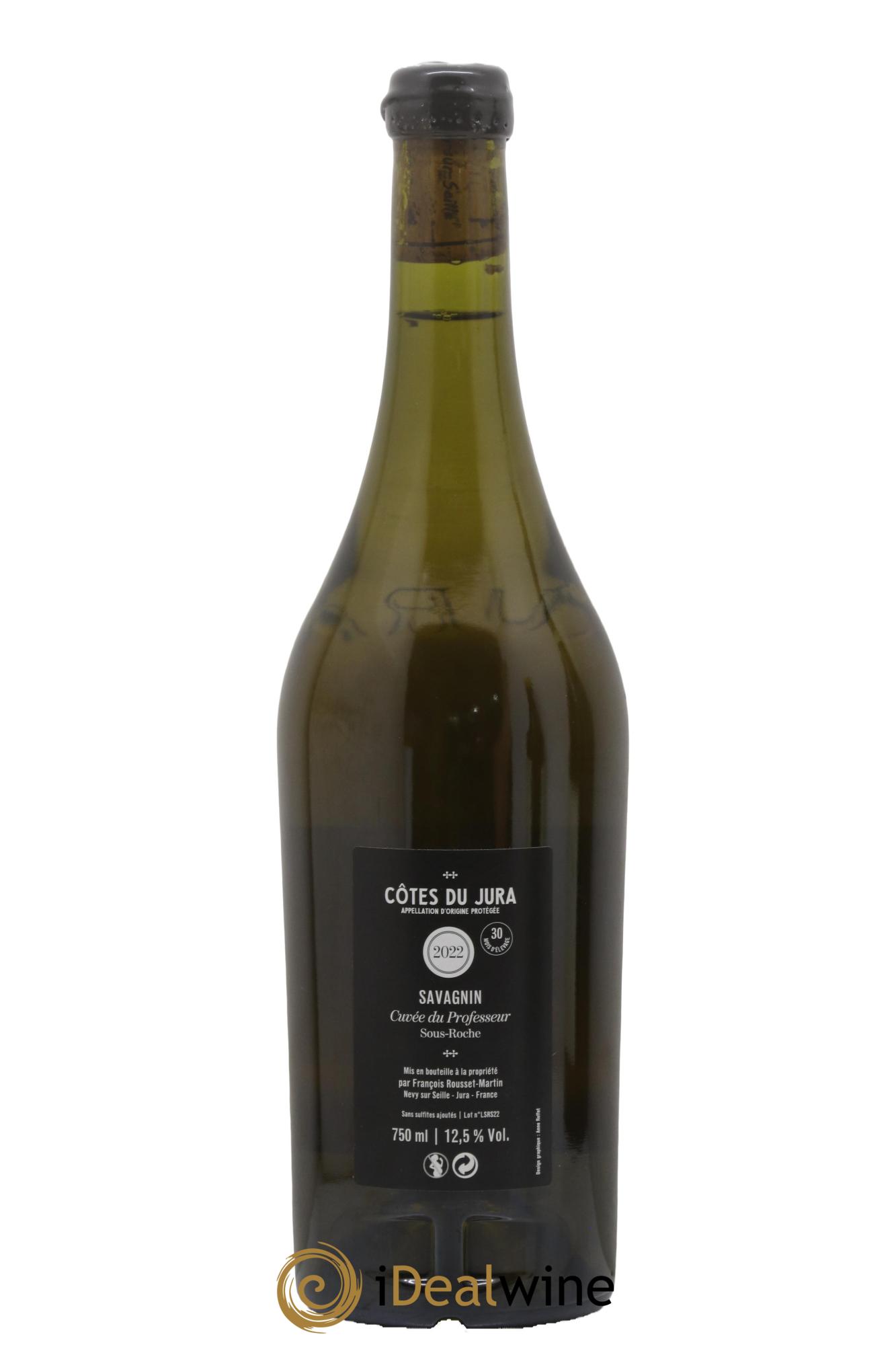Côtes du Jura Savagnin Cuvée du Professeur François Rousset Martin 2022 - Lot de 1 bouteille - 1