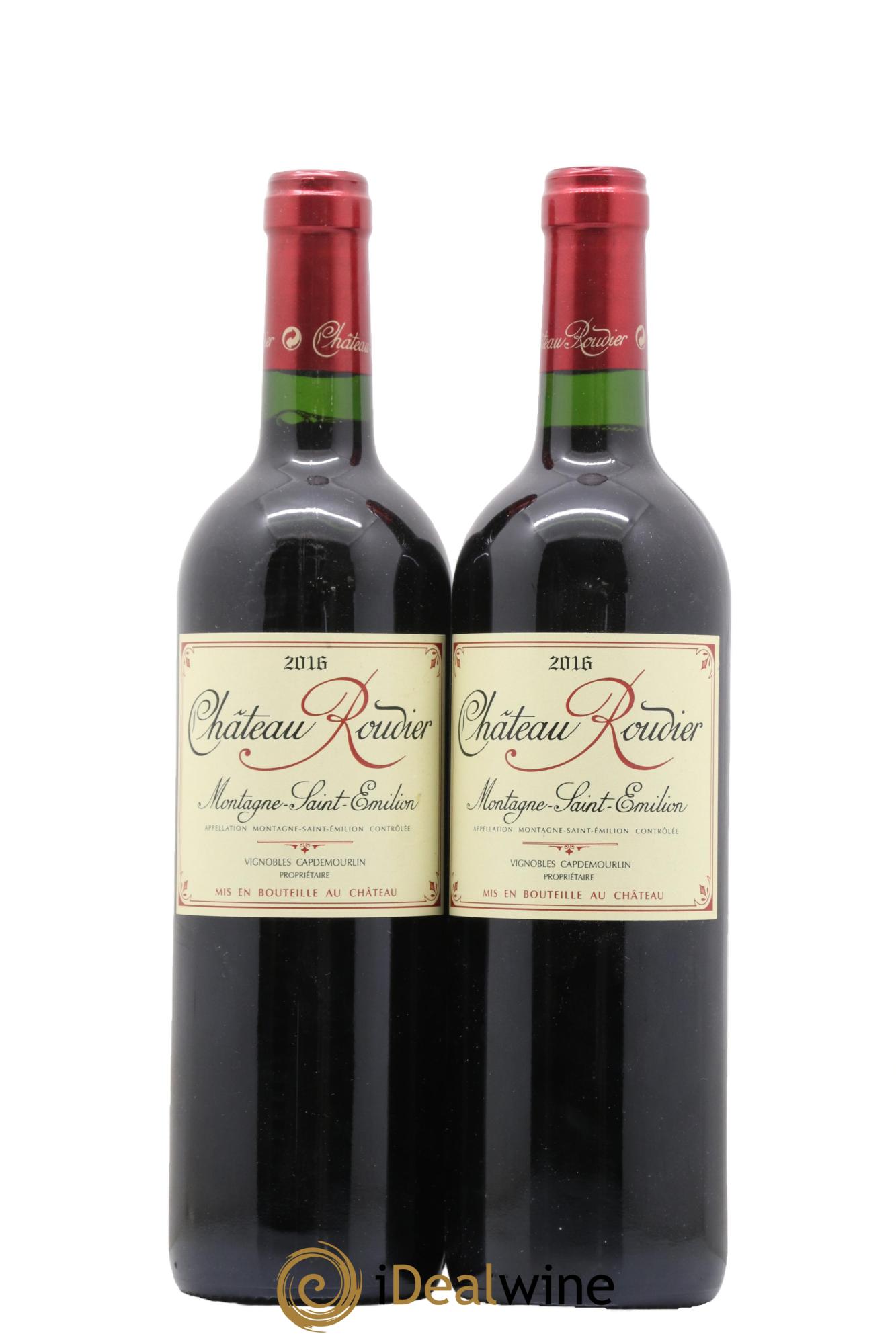 Montagne Saint-Émilion Château Roudier 2016 - Lot de 2 bouteilles - 0