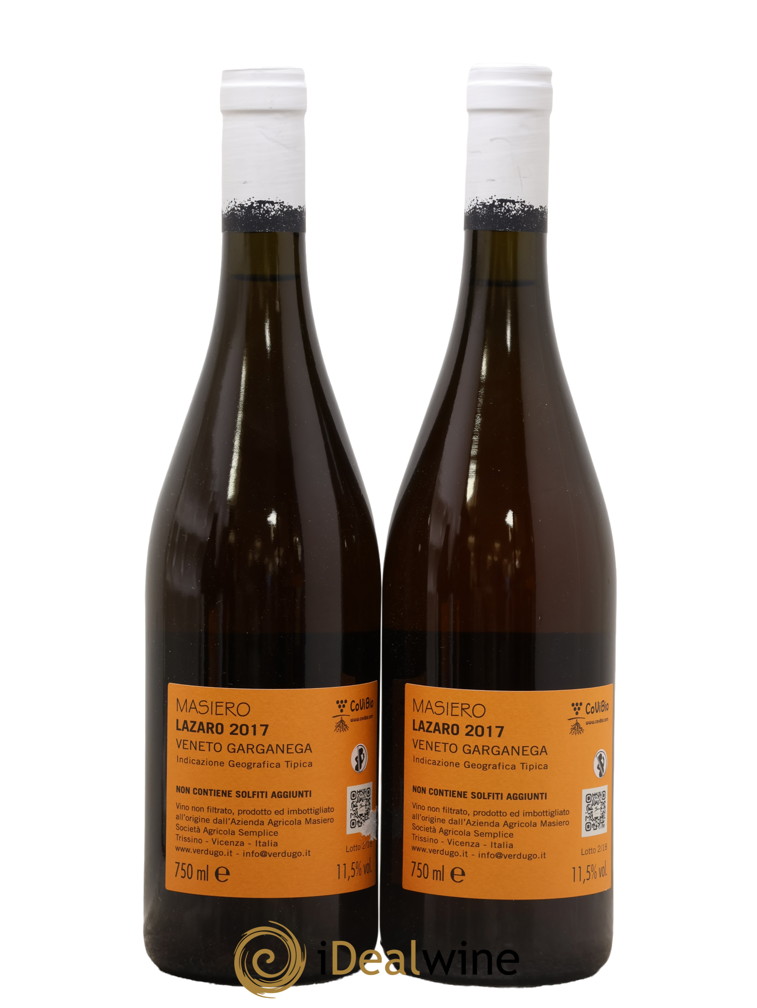 Italie Veneto Lazaro IGT Garganega Gianfranco Masiero 2017 - Lot of 2 bottles - 1