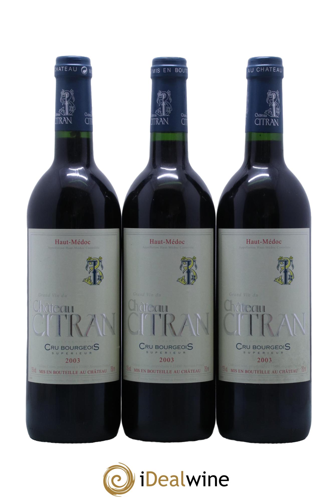 Château Citran Cru Bourgeois  2003 - Lot of 6 bottles - 2