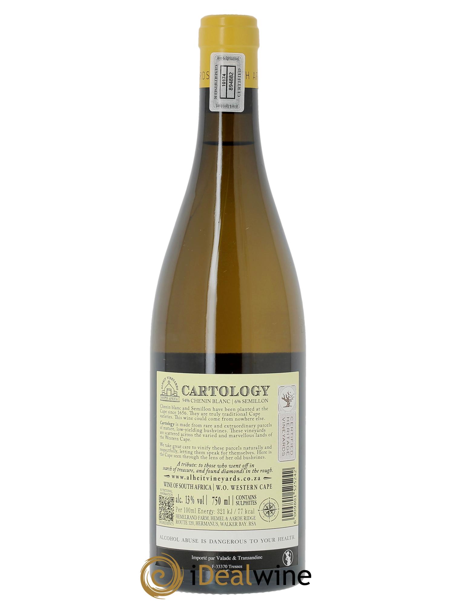Western Cape Alheit Vineyards Cartology 2023 - Lot de 1 bouteille - 1