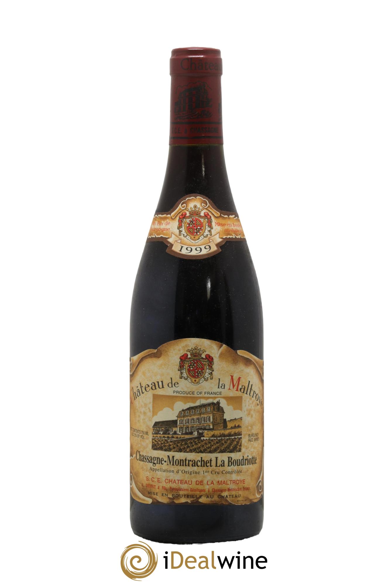 Chassagne-Montrachet 1er Cru La Boudriotte Château de la Maltroye 1999 - Lot de 1 bouteille - 0