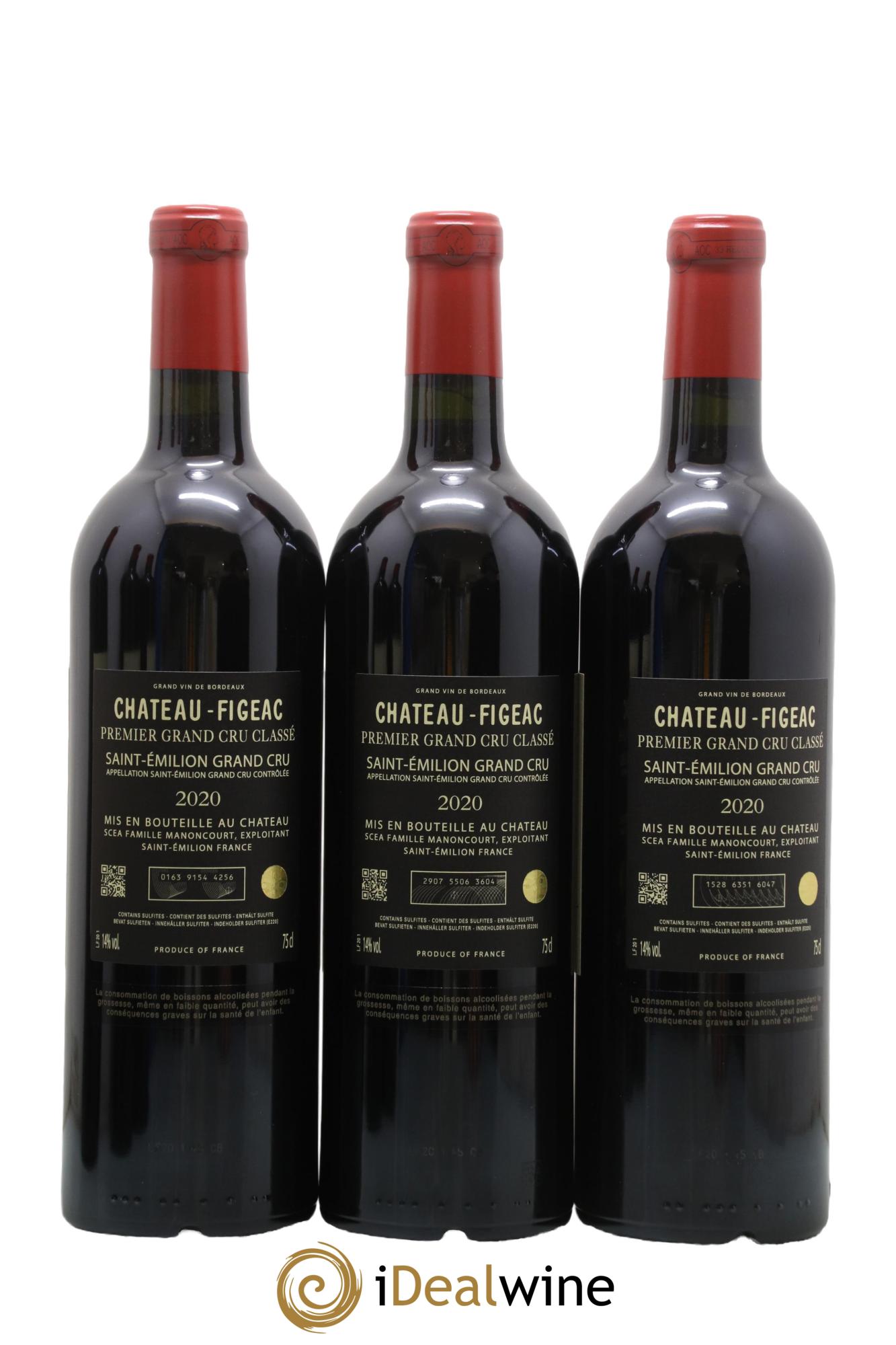 Château Figeac 1er Grand Cru Classé A 2020 - Lotto di 6 bottiglie - 2