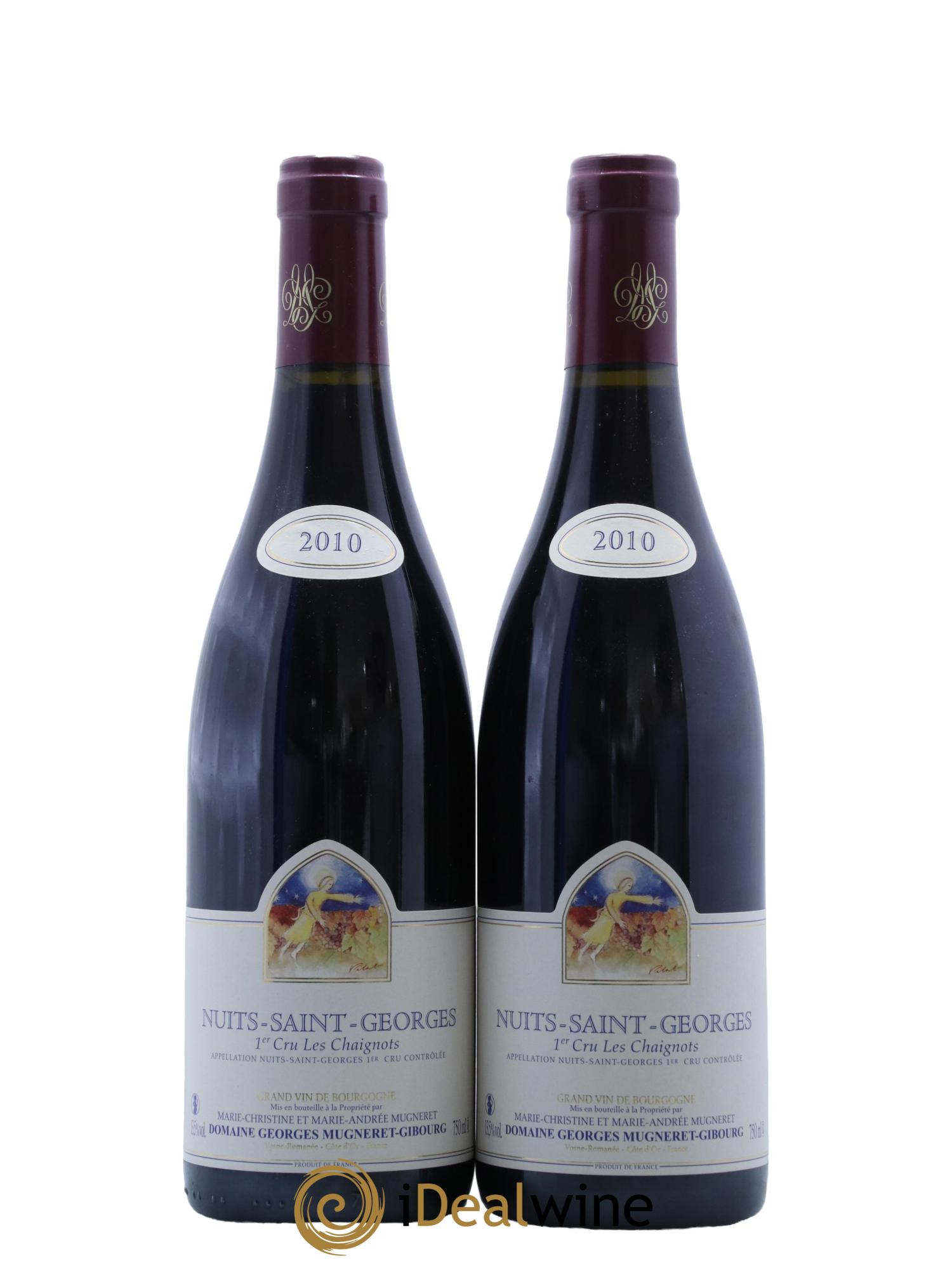 Nuits-Saint-Georges 1er Cru Les Chaignots Mugneret-Gibourg (Domaine) 2010 - Lot de 2 bouteilles - 0