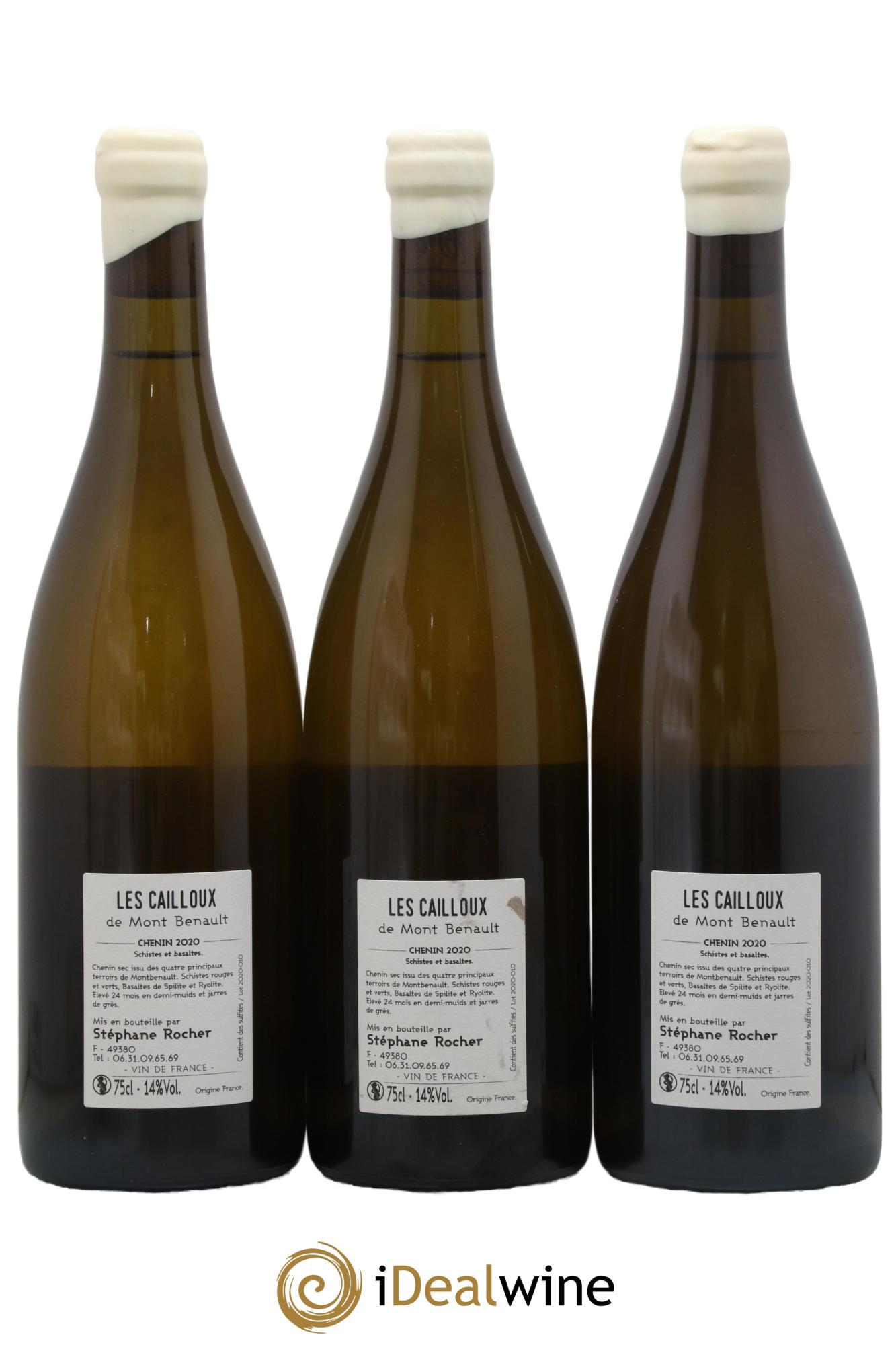 Vin de France Les Cailloux de Mont Benault La Ferme du Mont Benault - Stéphane Rocher Les Cailloux de Mont Benault Stéphane Rocher 2020 - Lotto di 3 bottiglie - 1