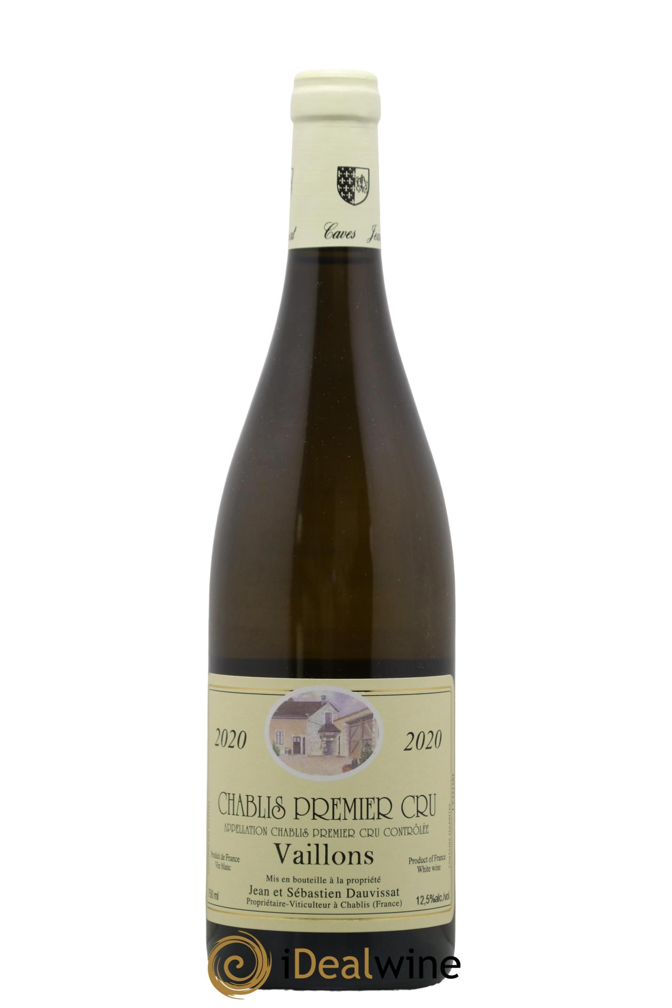 Chablis 1er Cru Vaillons Jean Dauvissat (Domaine) 2020 - Lot de 1 bouteille - 0