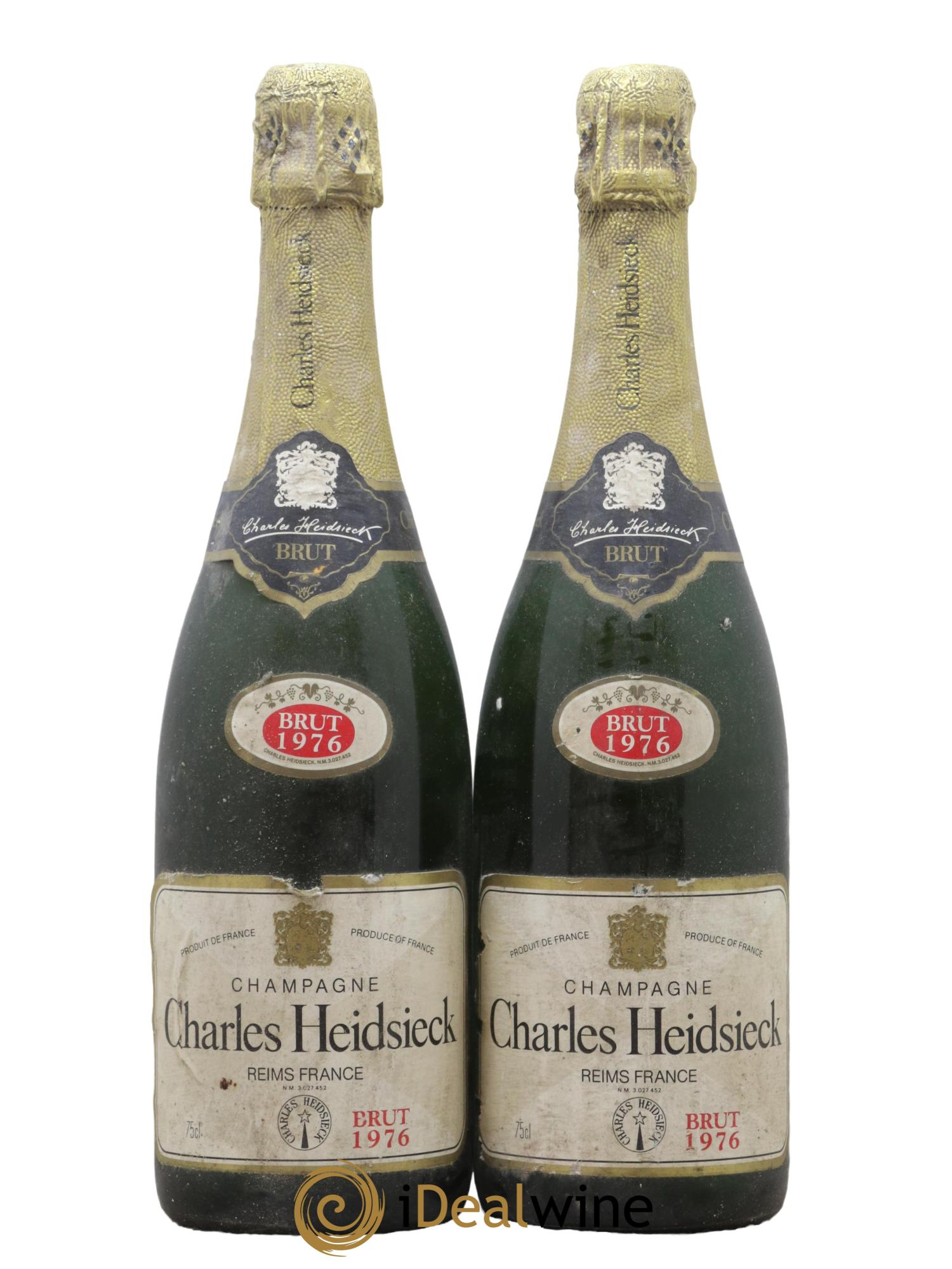 Cuvée Charles Heidsieck Charles Heidsieck 1976 - Lot de 2 bouteilles - 0