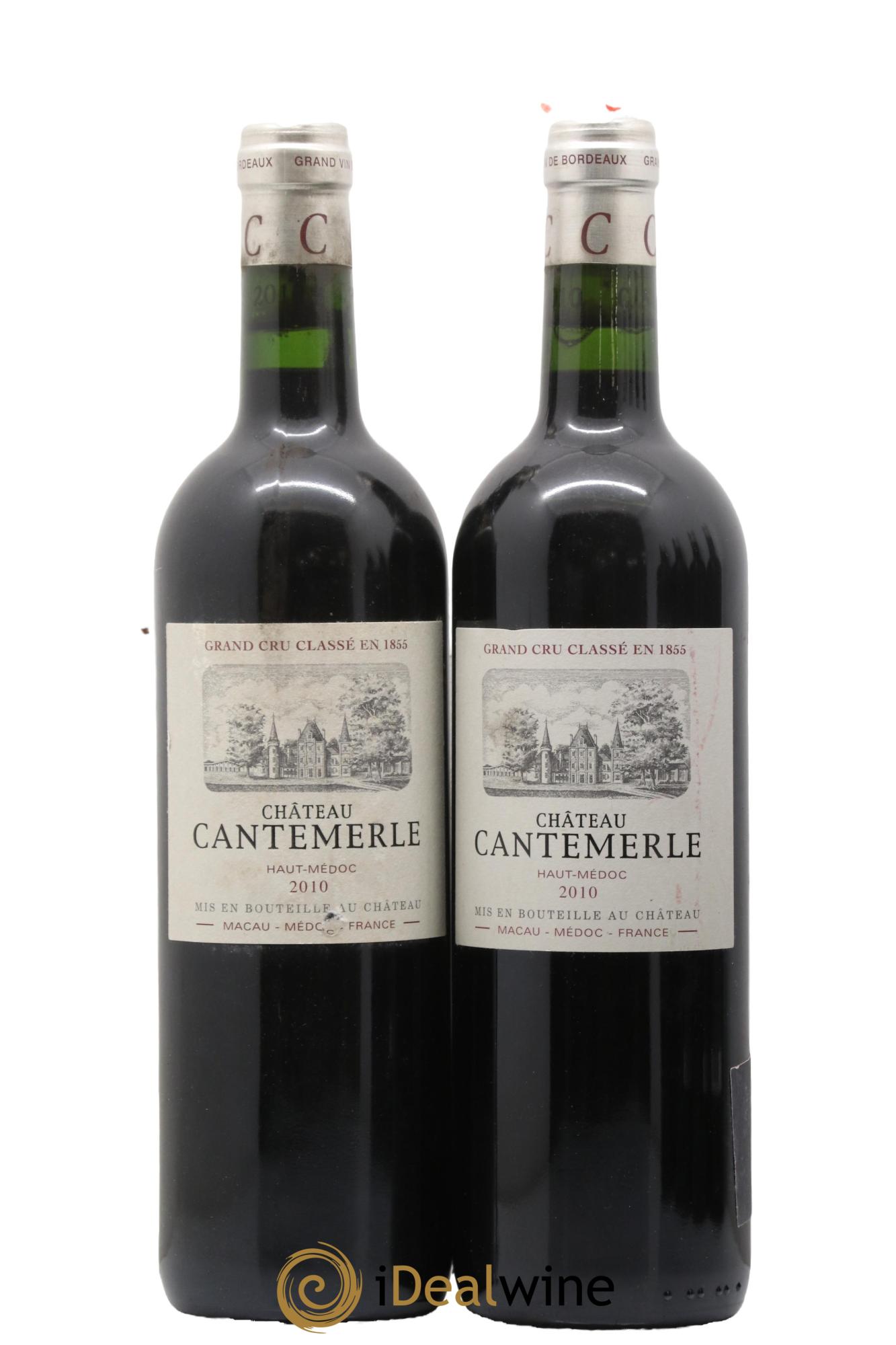 Château Cantemerle 5ème Grand Cru Classé 2010 - Lotto di 2 bottiglie - 0