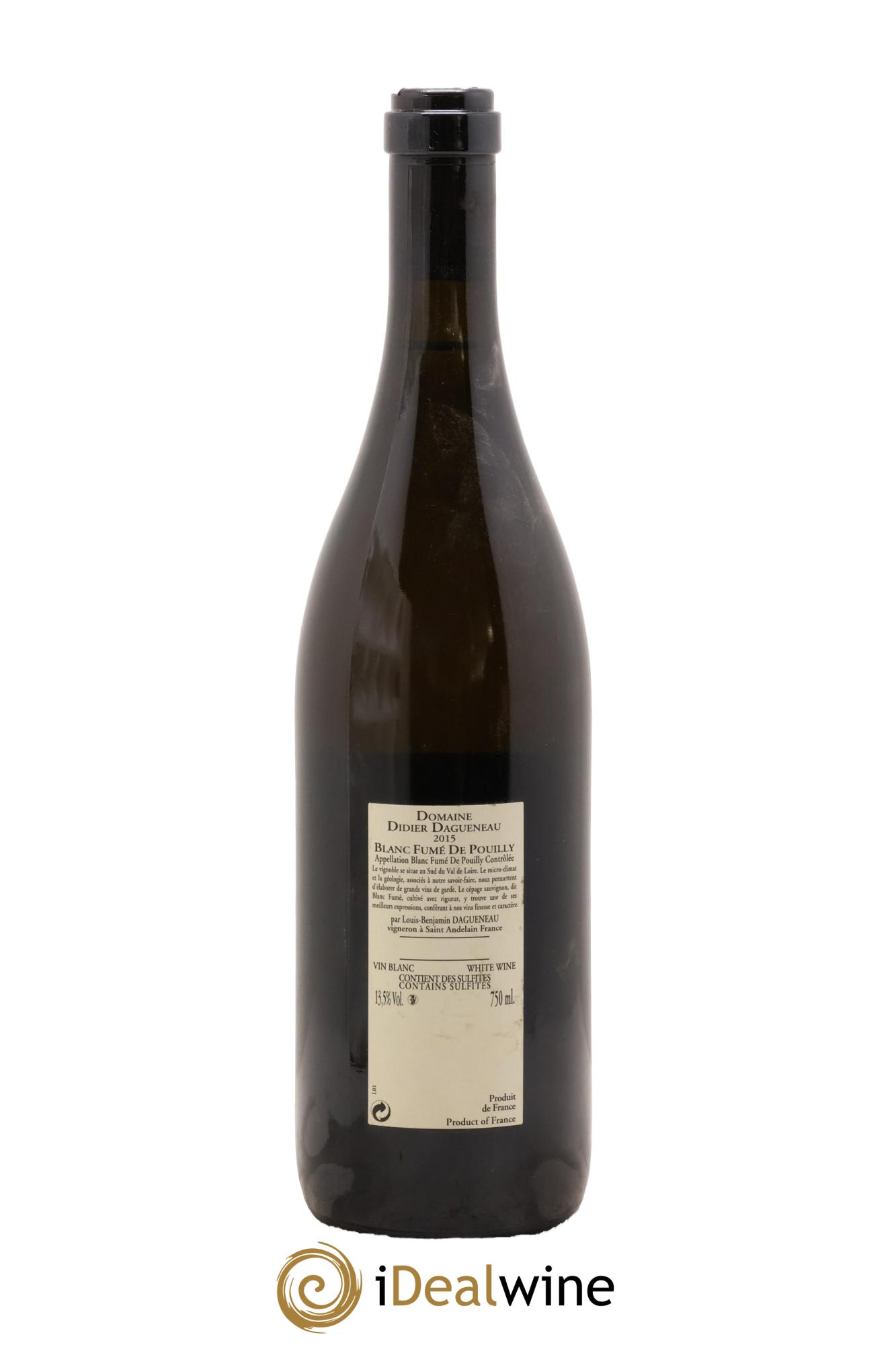 Pouilly-Fumé Buisson Renard Dagueneau (Domaine Didier - Louis-Benjamin) 2015 - Lot de 1 bouteille - 1