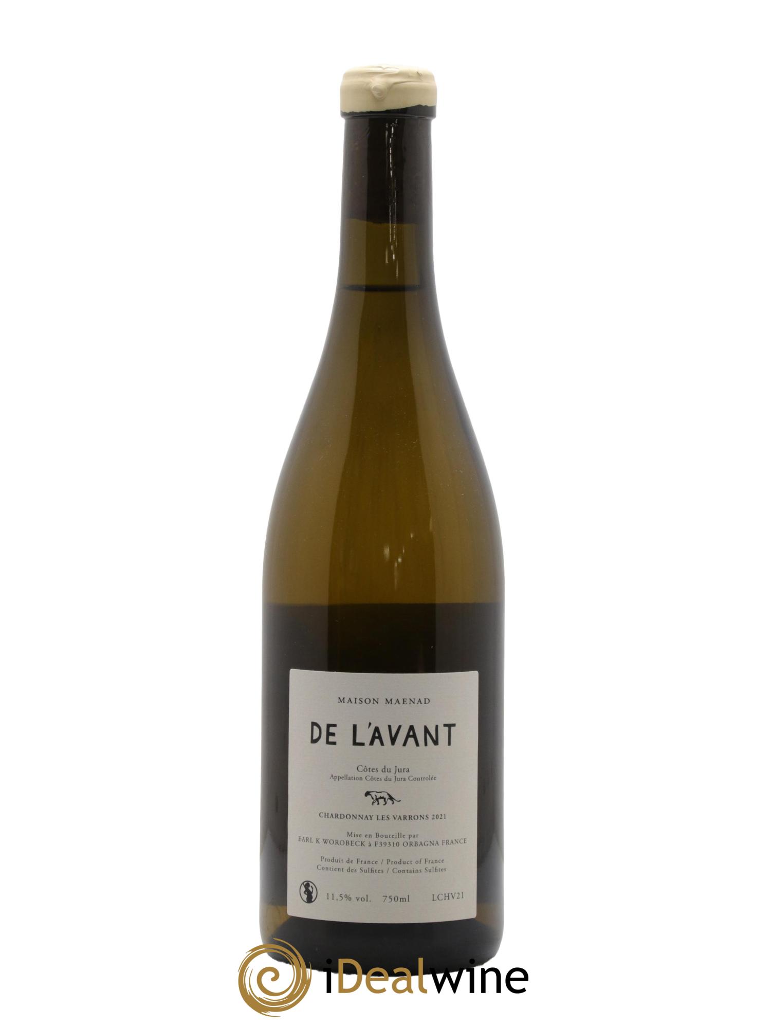Côtes du Jura De l'Avant Les Varrons Katie Worobeck Maison Maenad 2021 - Lot de 1 bouteille - 1