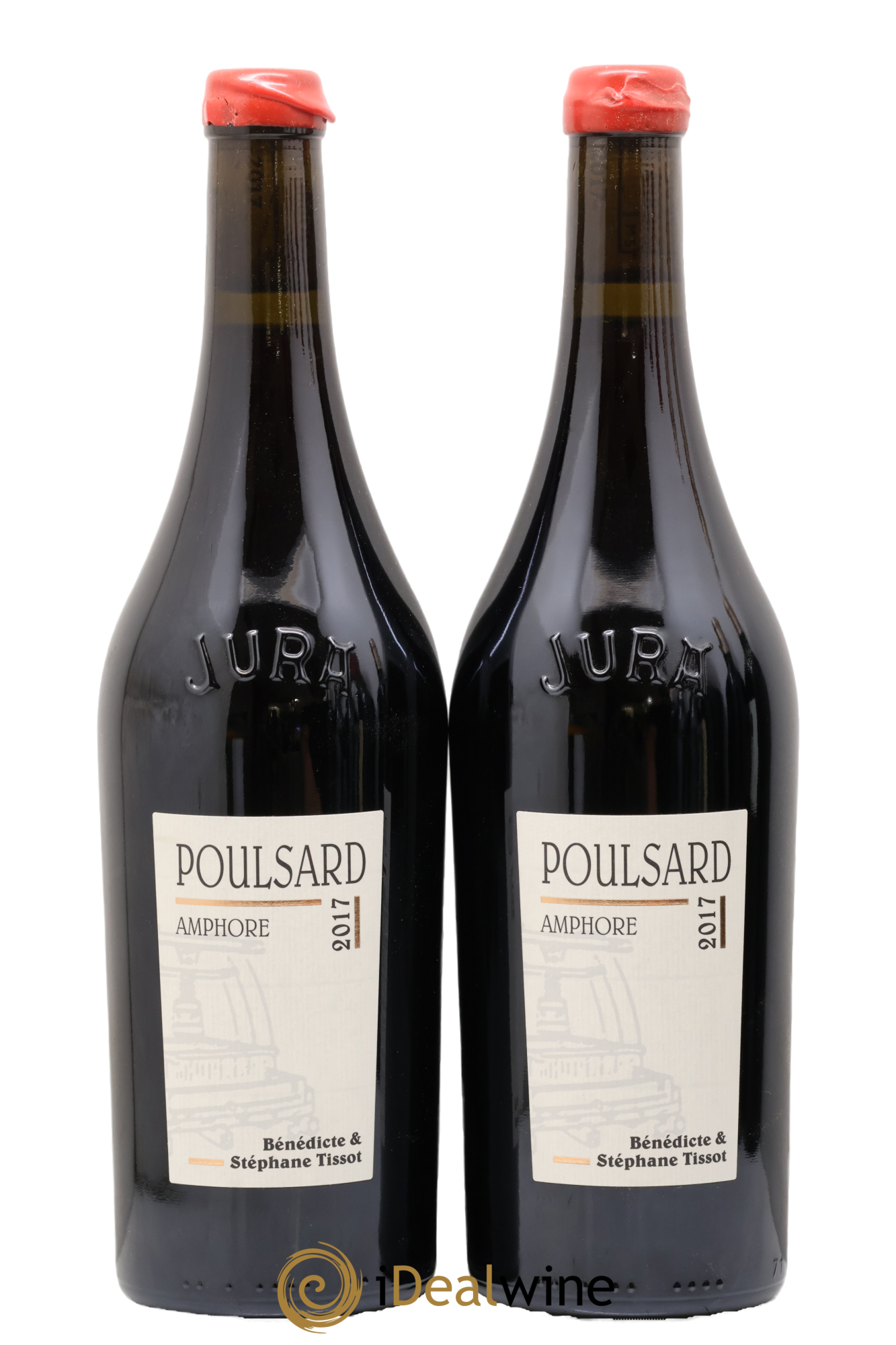 Arbois Poulsard Amphore Bénédicte et Stéphane Tissot 2017 - Lot de 2 bouteilles - 0