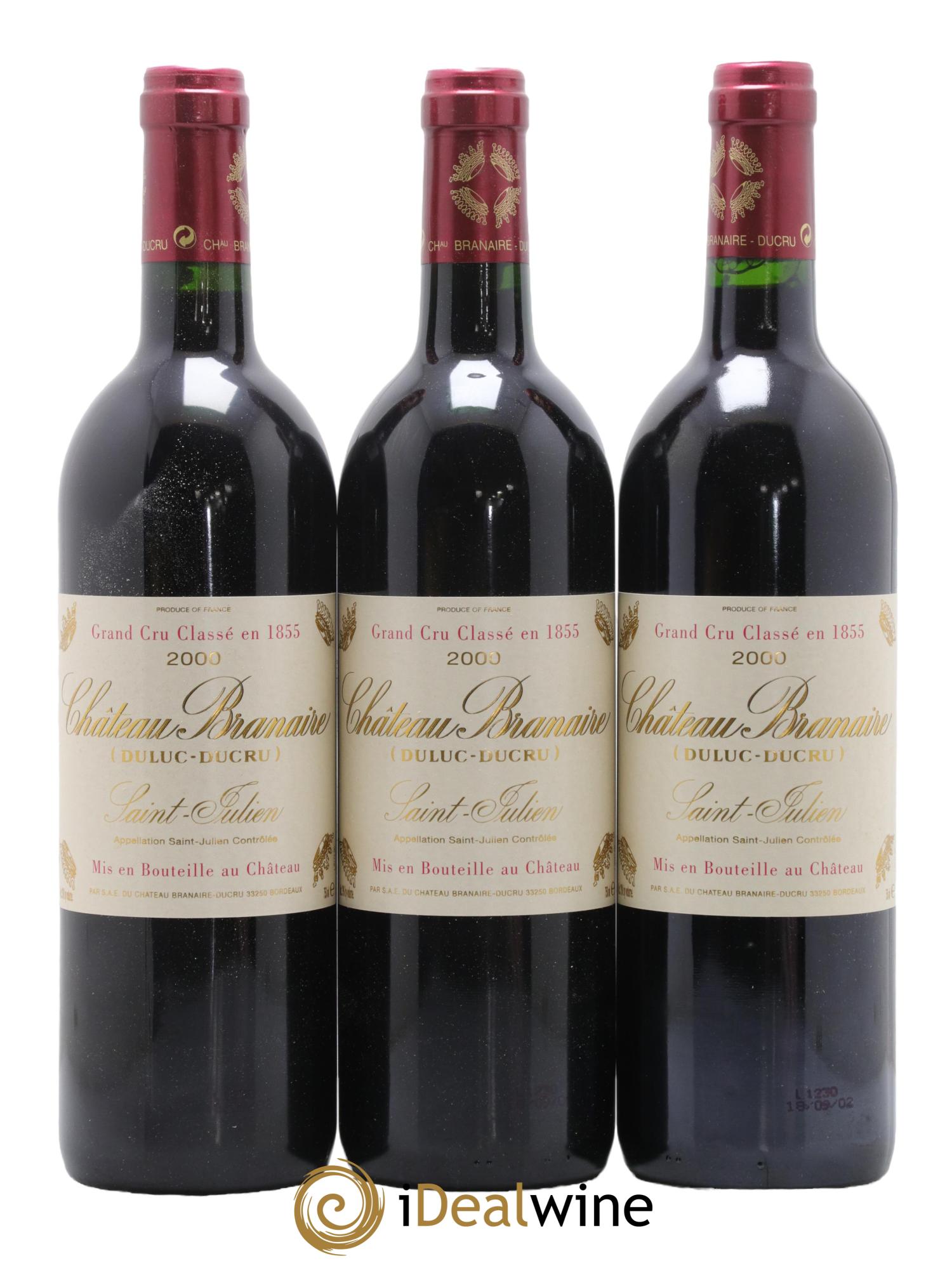 Château Branaire Ducru 4ème Grand Cru Classé 2000 - Lot de 12 bouteilles - 2