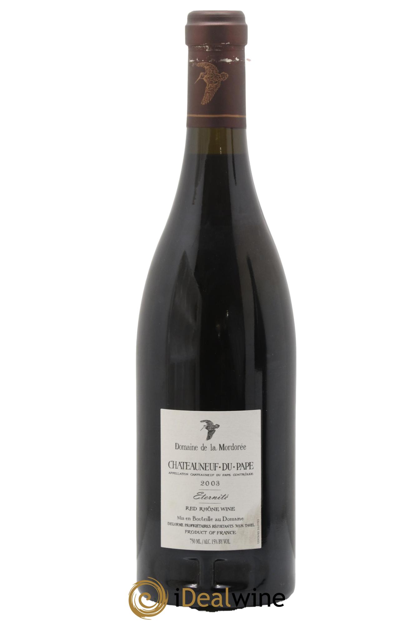 Châteauneuf-du-Pape La Plume du Peintre La Mordorée (Domaine de) 2003 - Lot de 1 bouteille - 1