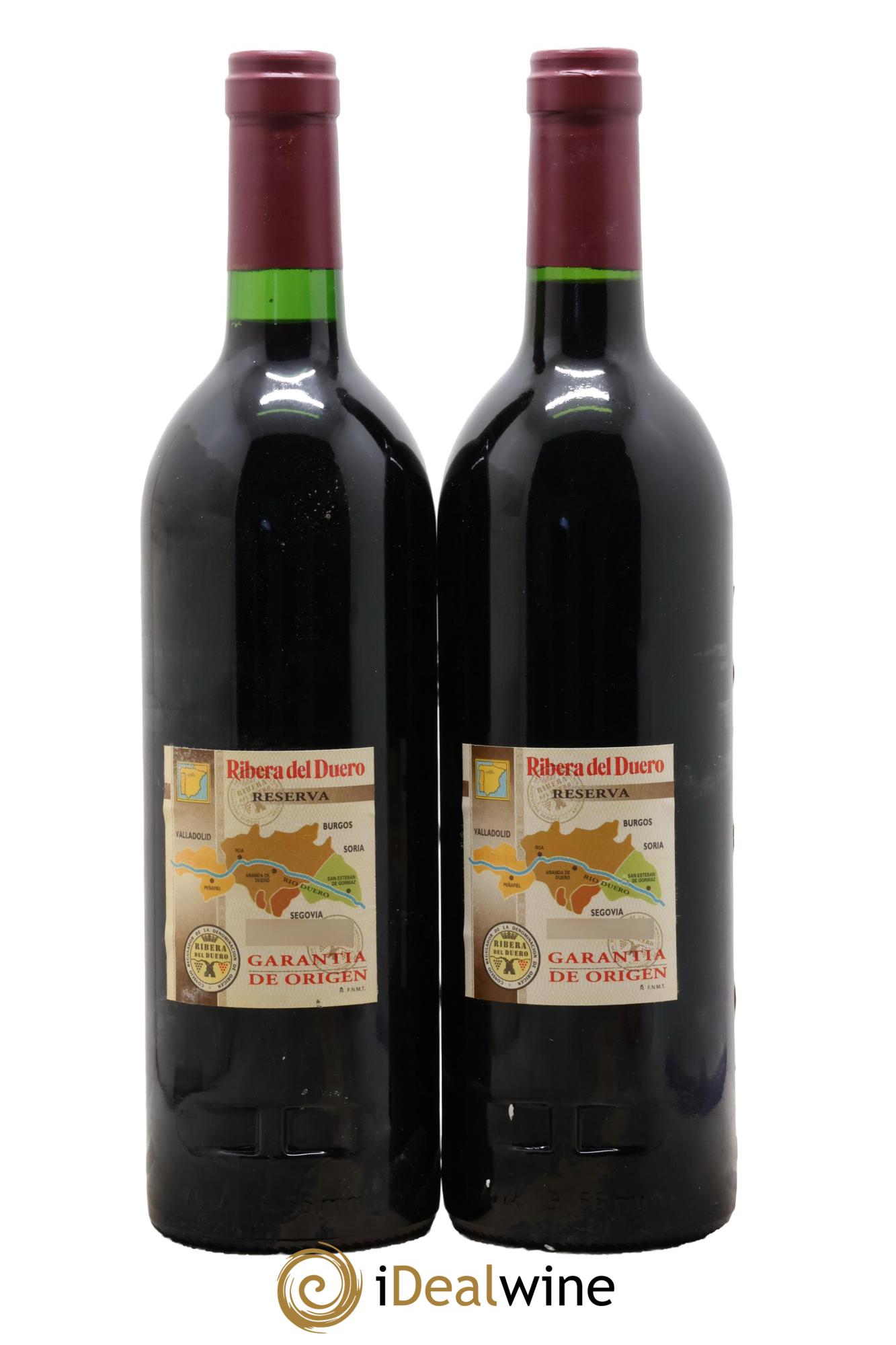 Ribera Del Duero DO Vega Sicilia Valbuena 5 ano Famille Alvarez 1996 - Lot de 2 bouteilles - 1