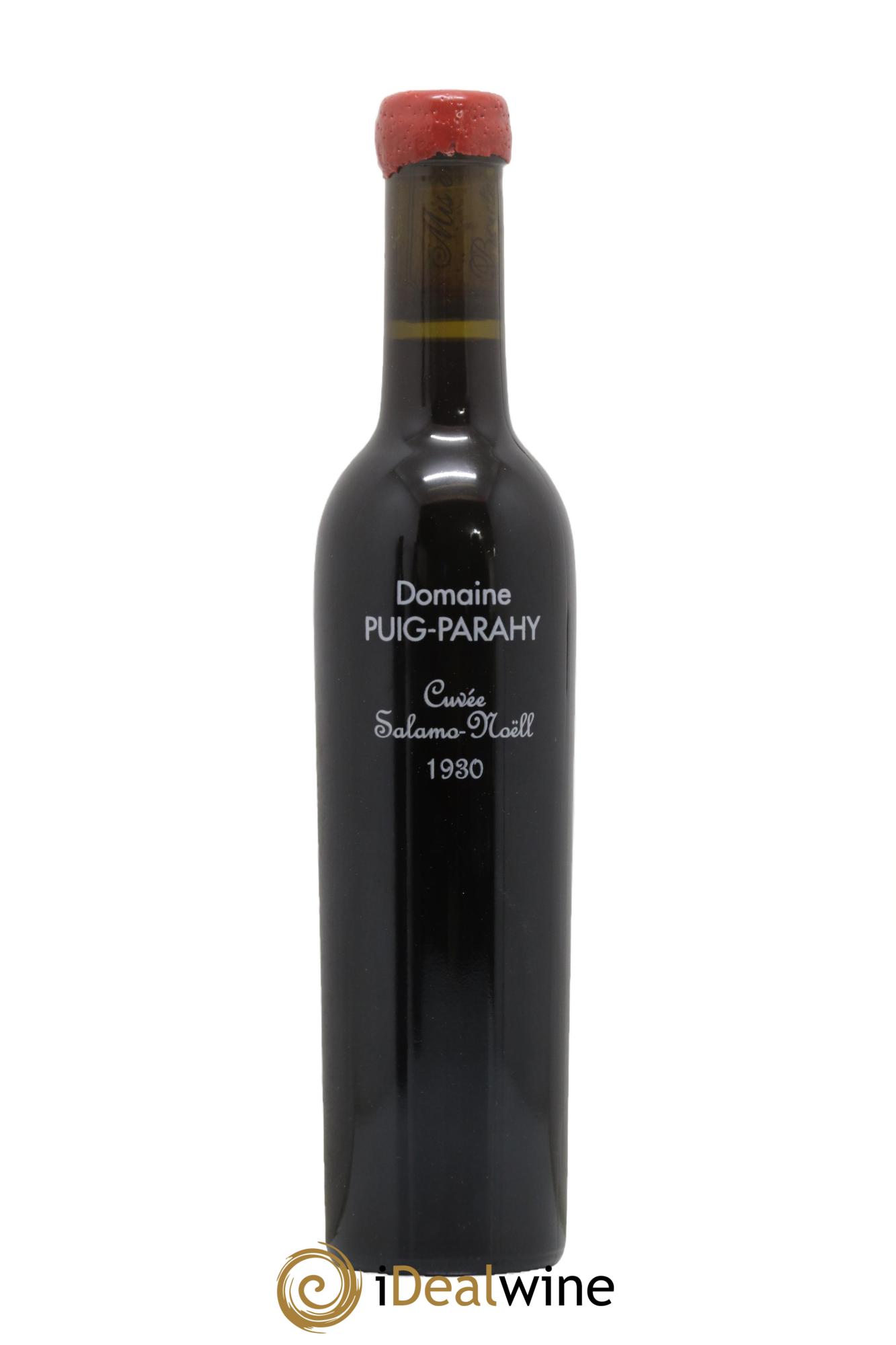 Divers Vin Doux Naturel Cuvee Salamo Noell Domaine Puig Parahy 1930 - Lot de 1 demi bouteille - 0
