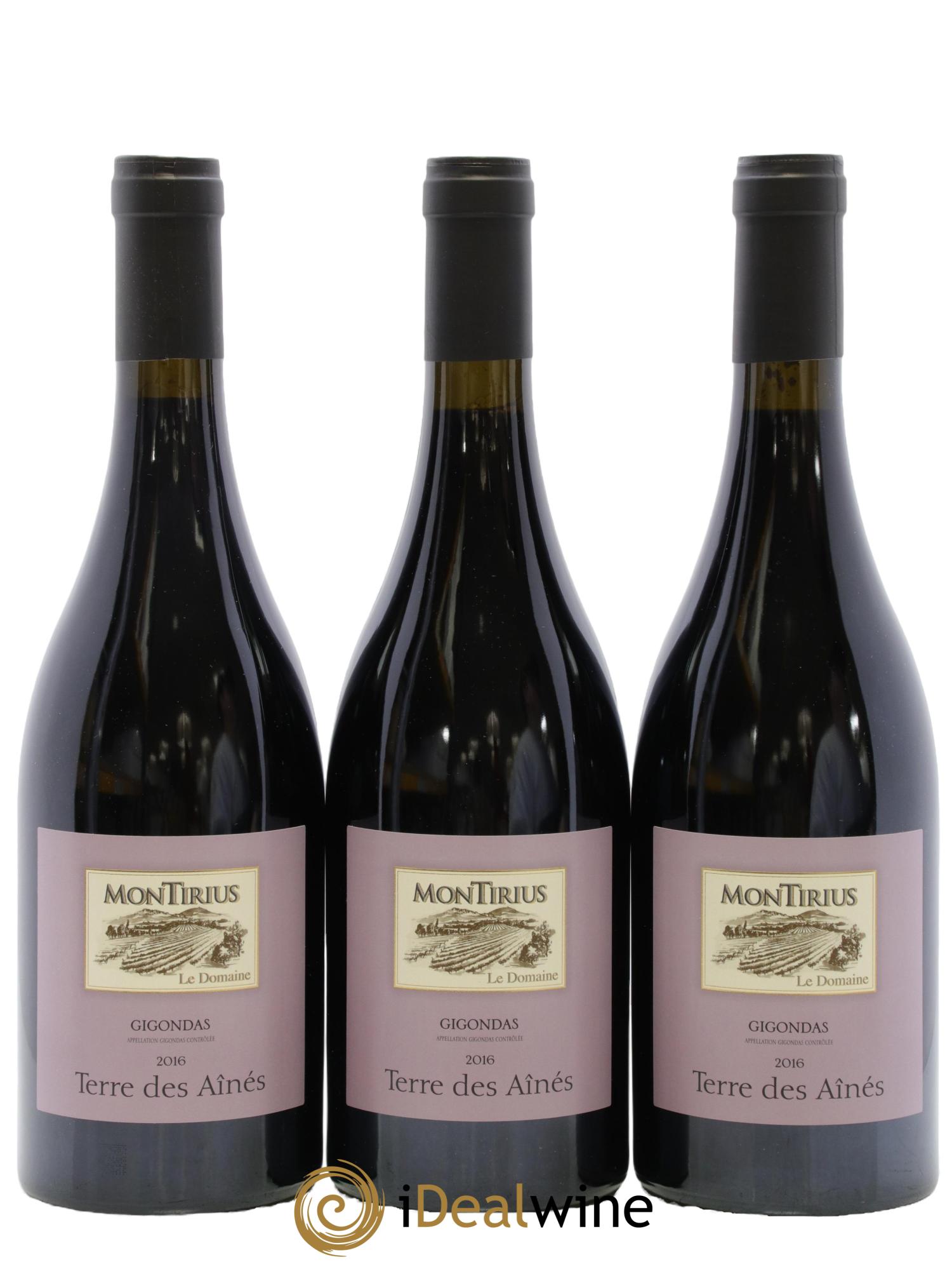 Gigondas Terre Des Ainés Montirius 2016 - Lot de 3 bouteilles - 0