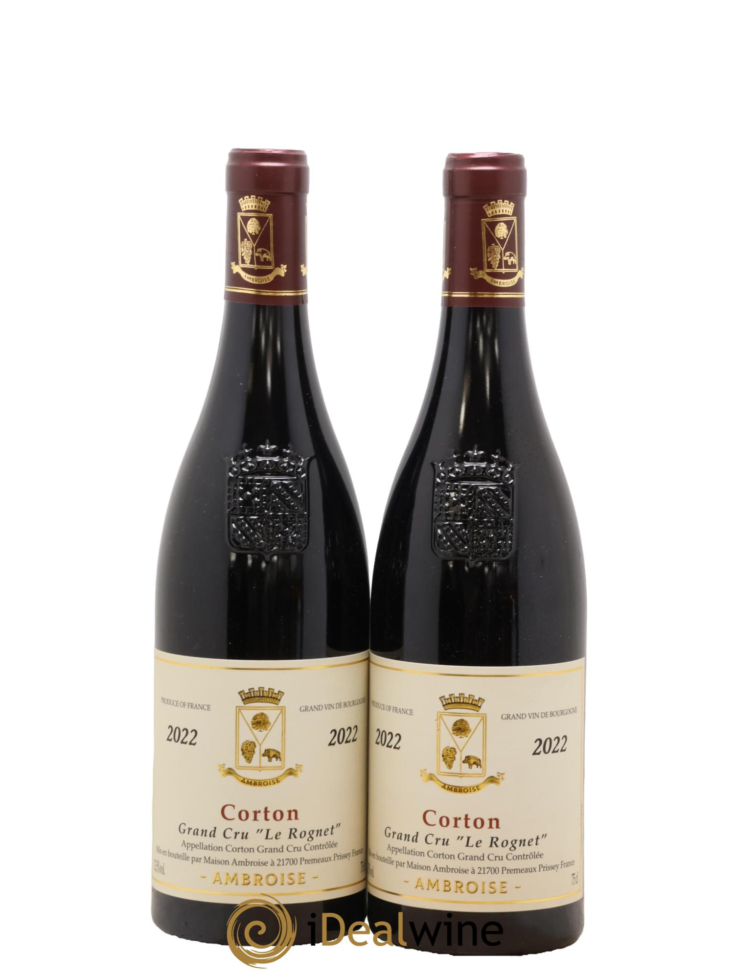 Corton Grand Cru Le Rognet Bertrand Ambroise 2022 - Lot de 2 bouteilles - 0
