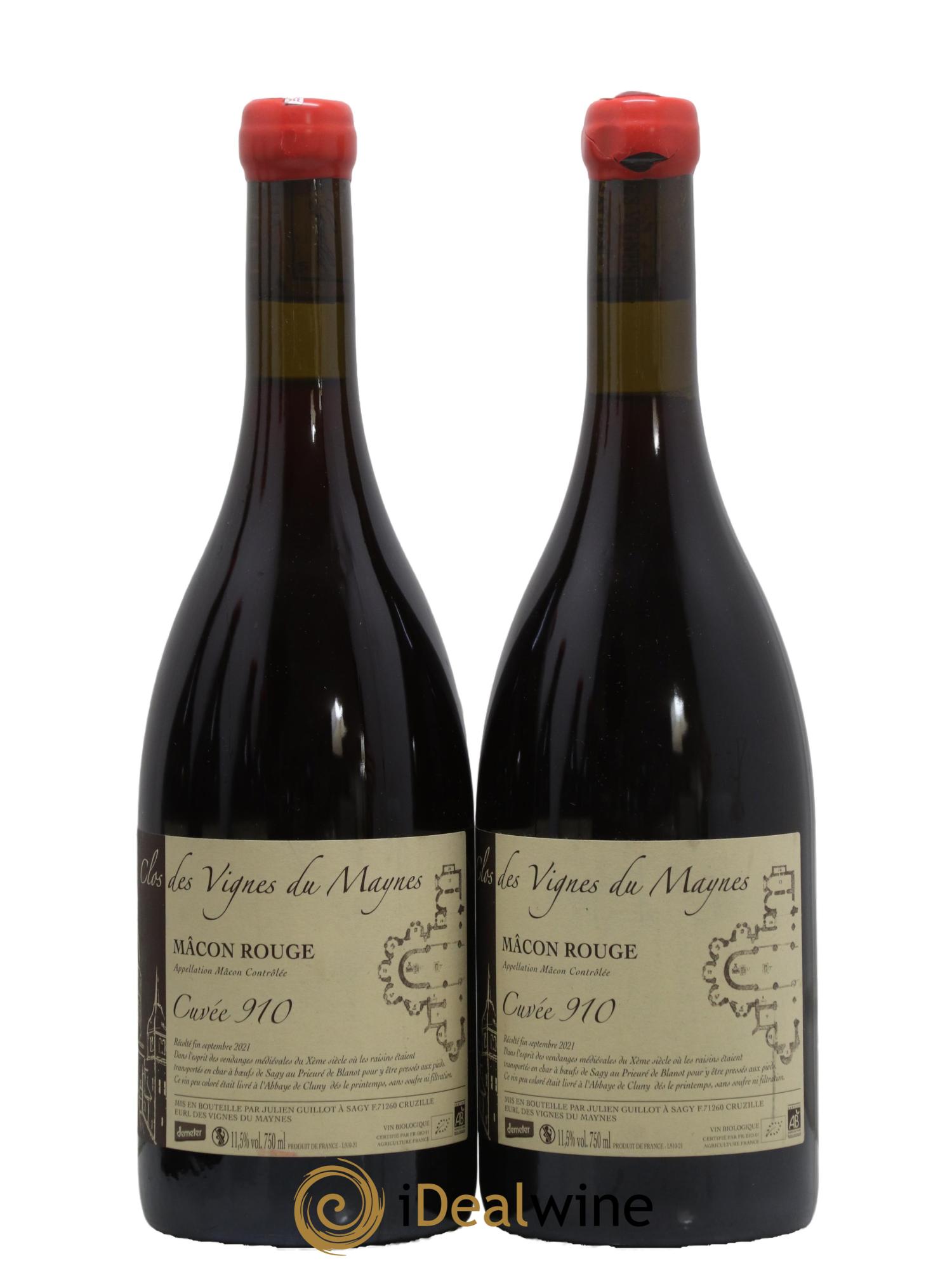 Mâcon Cuvée 910 Les Vignes du Maynes 2021 - Lot de 2 bouteilles - 0