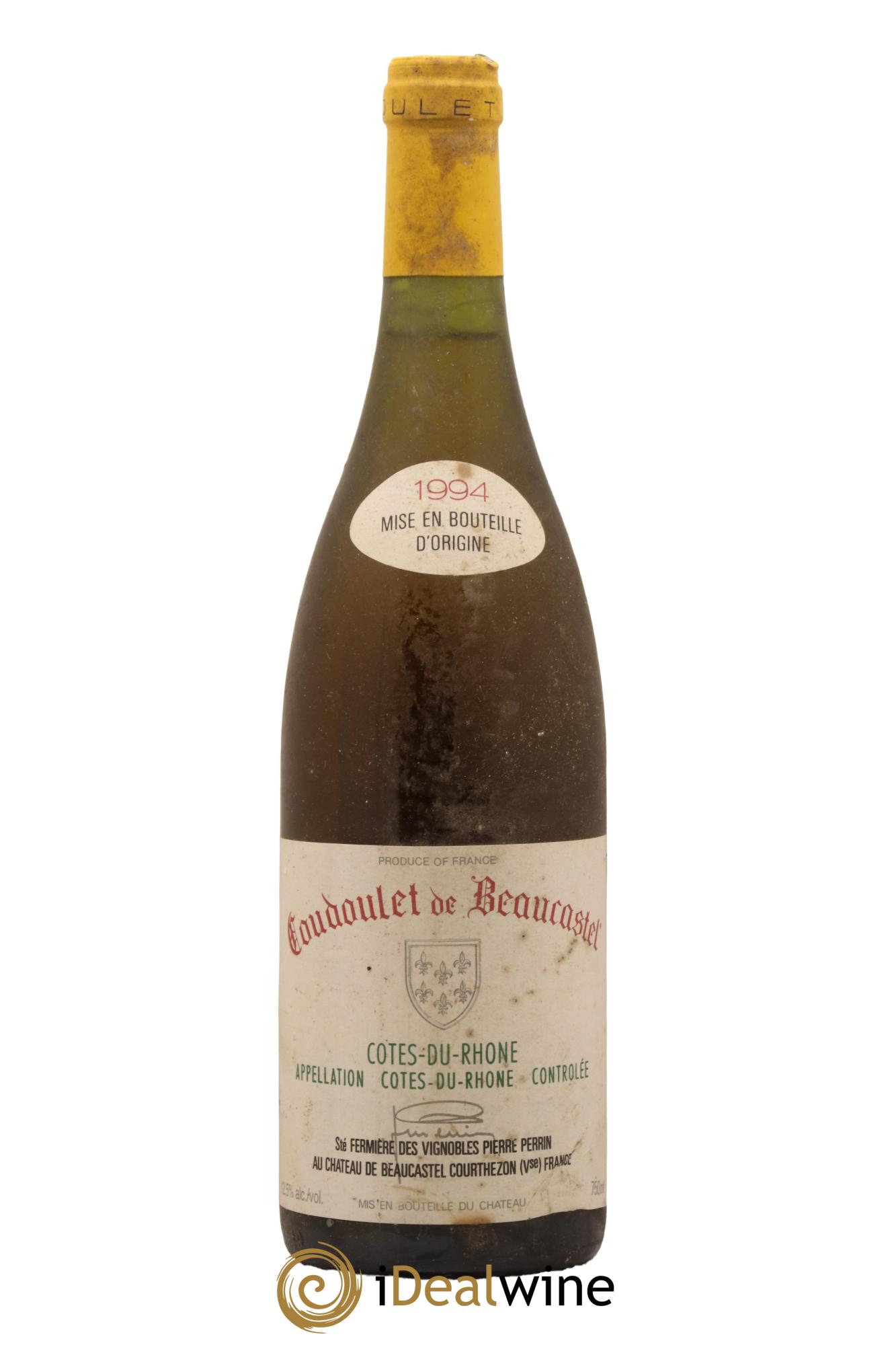 Côtes-du-Rhône Coudoulet de Beaucastel Famille Perrin 1994 - Lot de 1 bouteille - 0