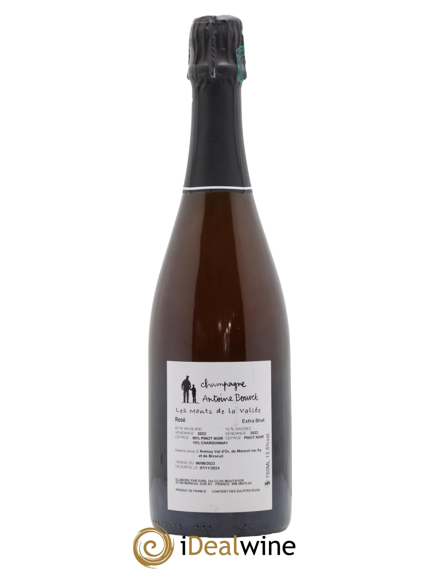 Champagne - Les Monts de la Vallée Maison Antoine Bouvet 2022 - Lot of 1 bottle - 1