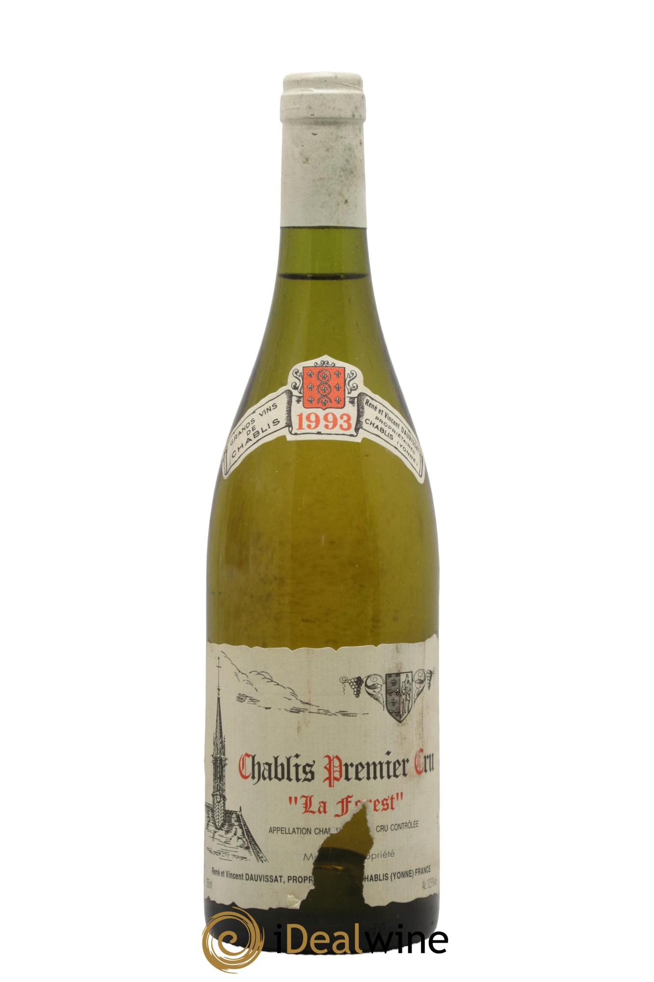 Chablis 1er Cru La Forest Vincent Dauvissat (Domaine) 1993 - Lot de 1 bouteille - 0