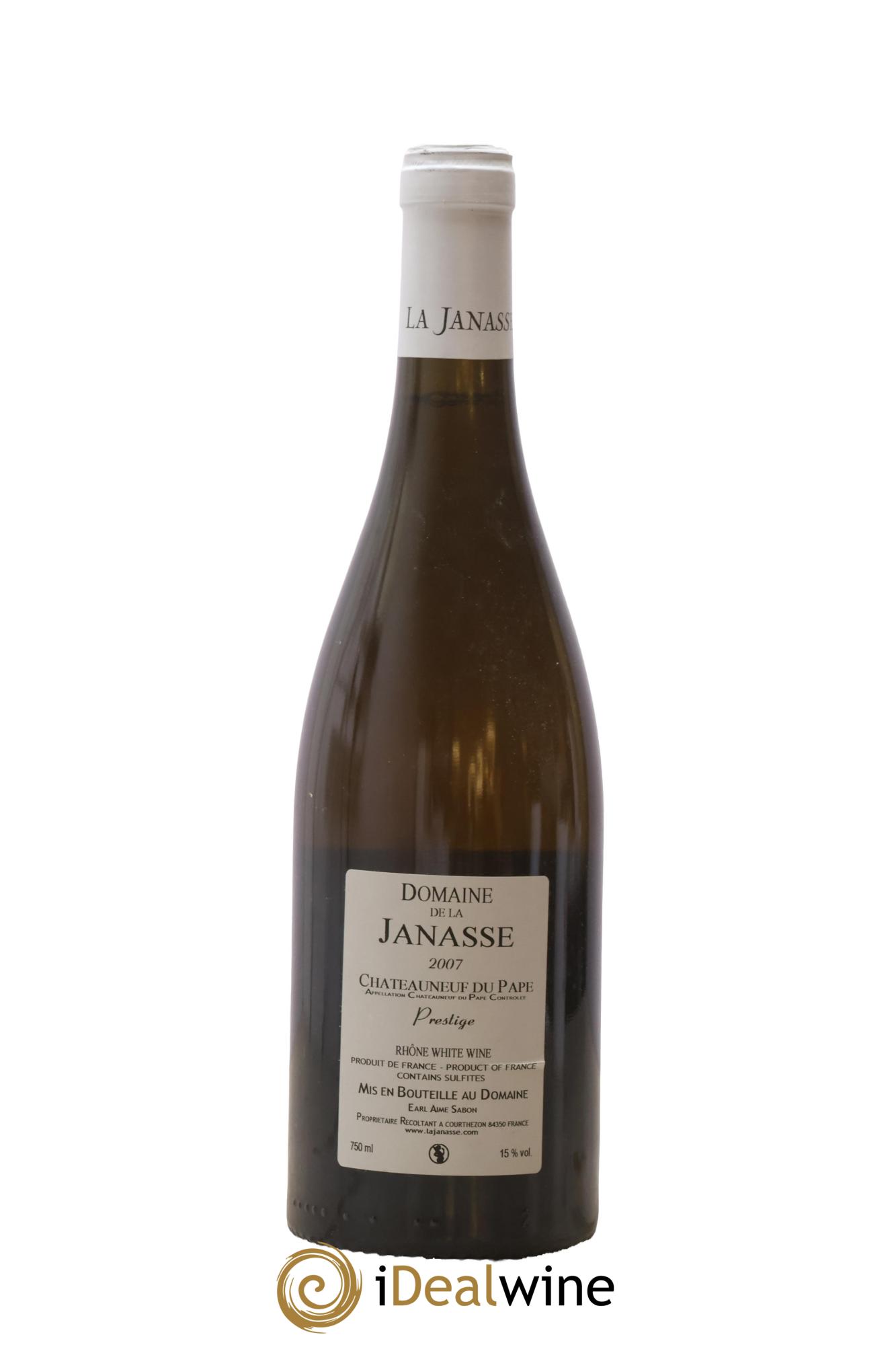 Châteauneuf-du-Pape Prestige La Janasse (Domaine de) 2007 - Lot of 1 bottle - 1