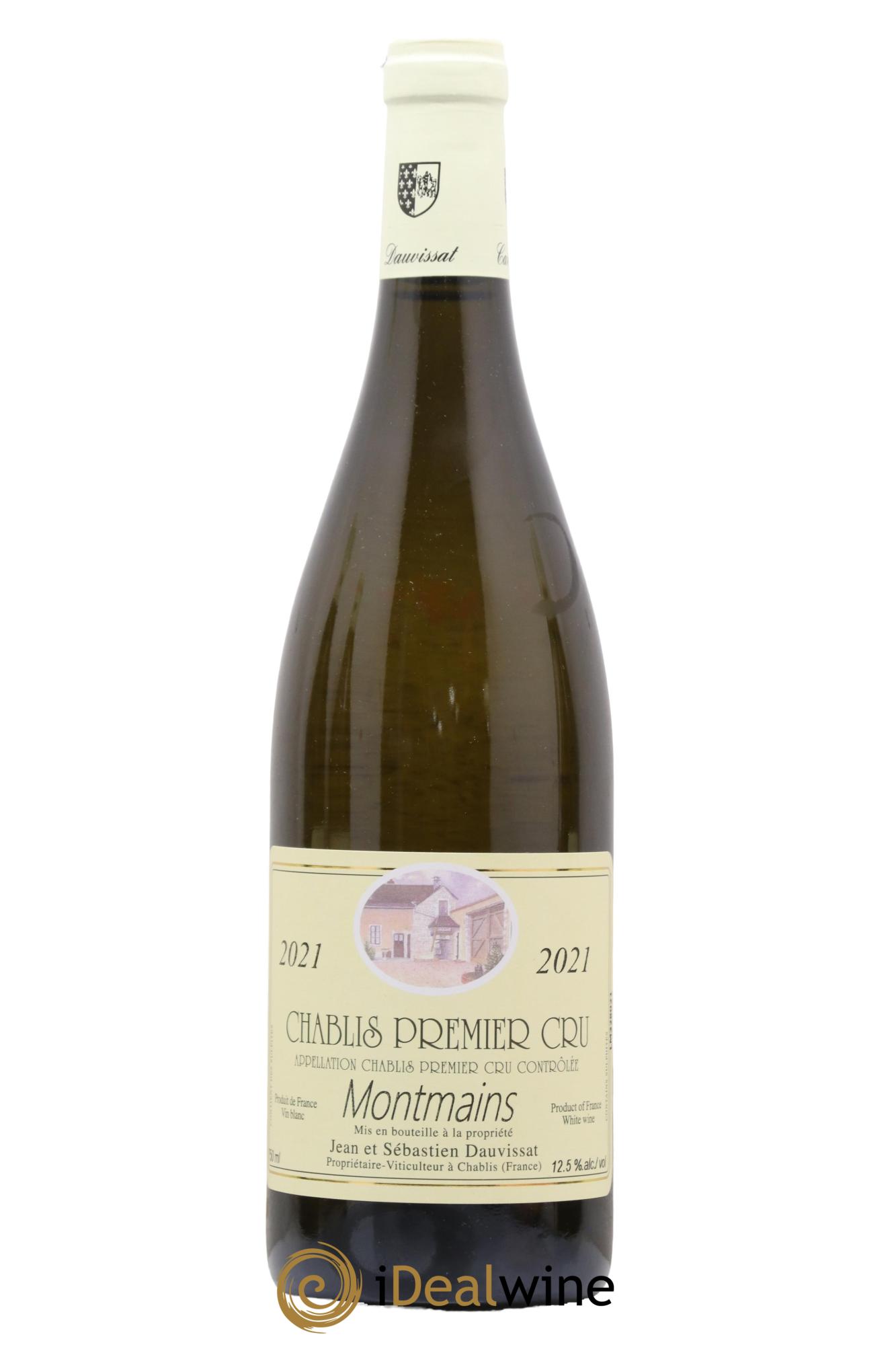 Chablis 1er Cru Montmains Jean & Sébastien Dauvissat (Domaine) 2021 - Lot de 1 bouteille - 0