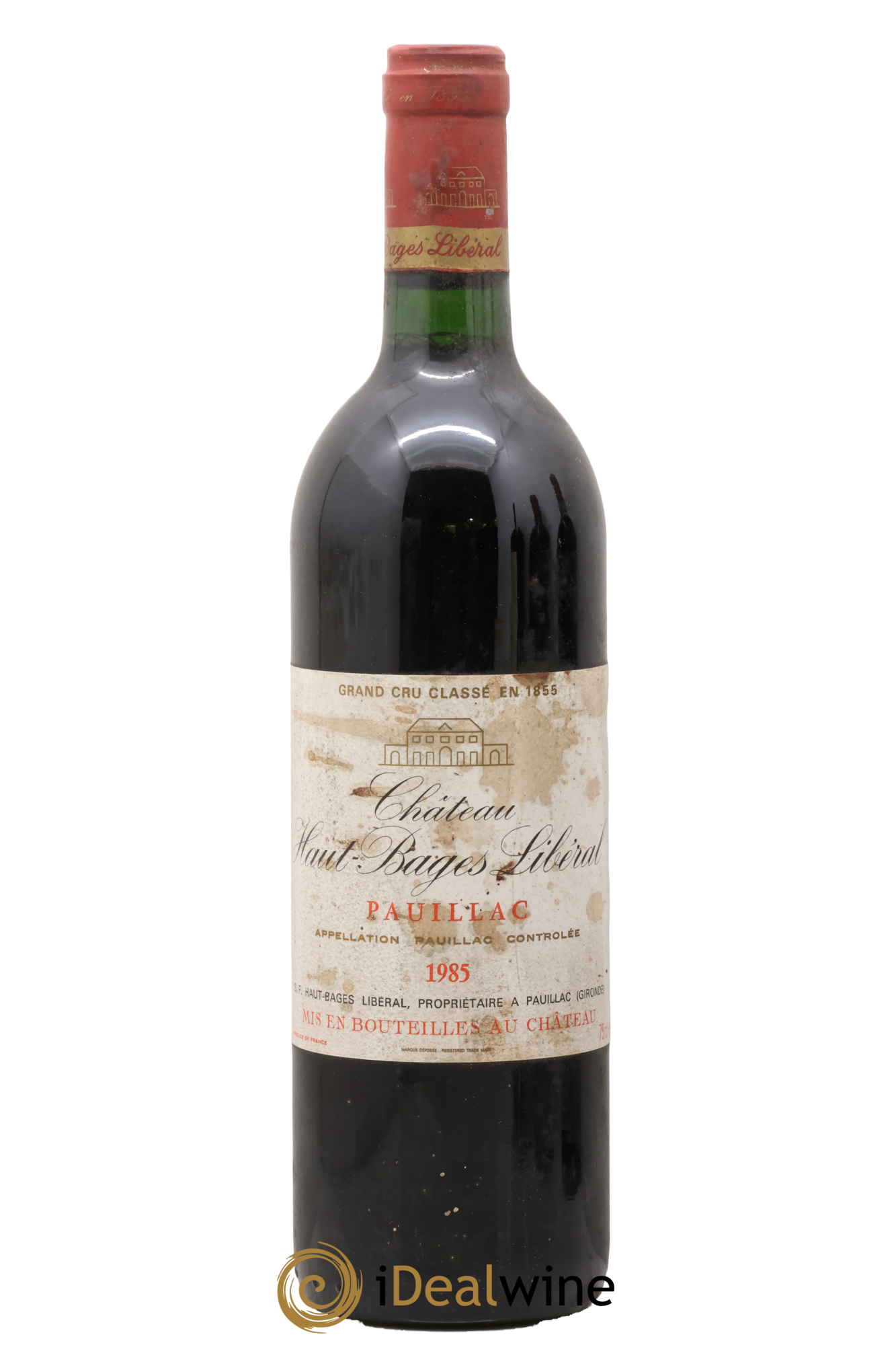 Château Haut Bages Libéral 5ème Grand Cru Classé 1985 - Lot de 1 bouteille - 0