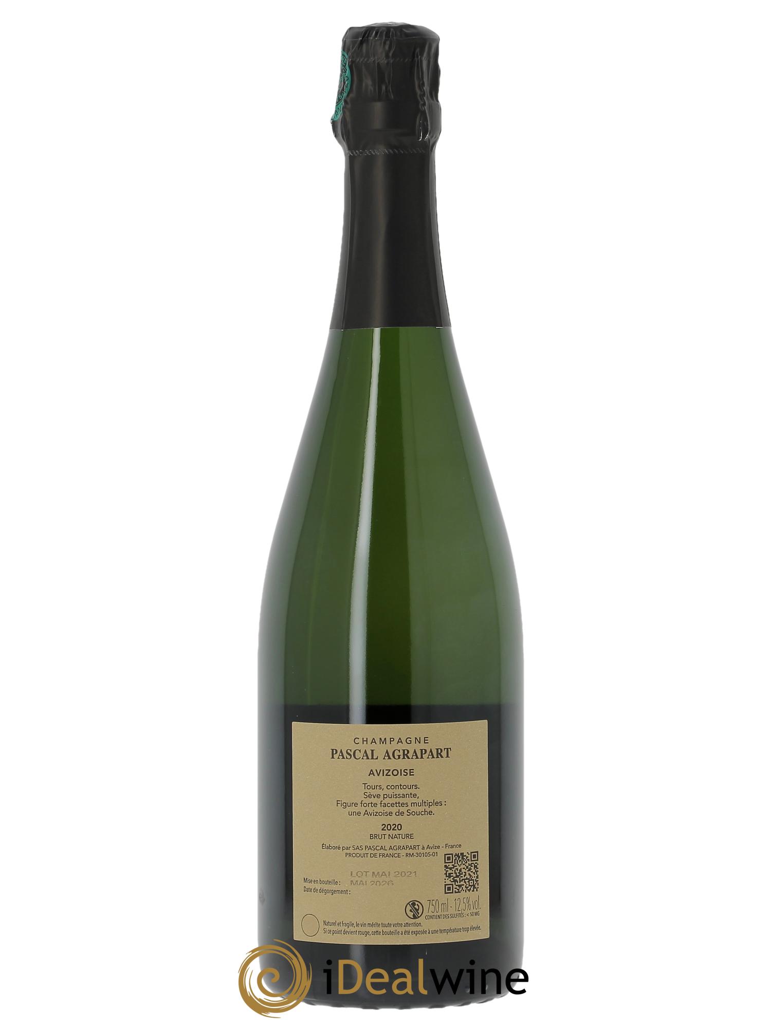 Avizoise Blanc de Blancs Extra-Brut Agrapart & Fils 2020 - Posten von 1 Flasche - 1