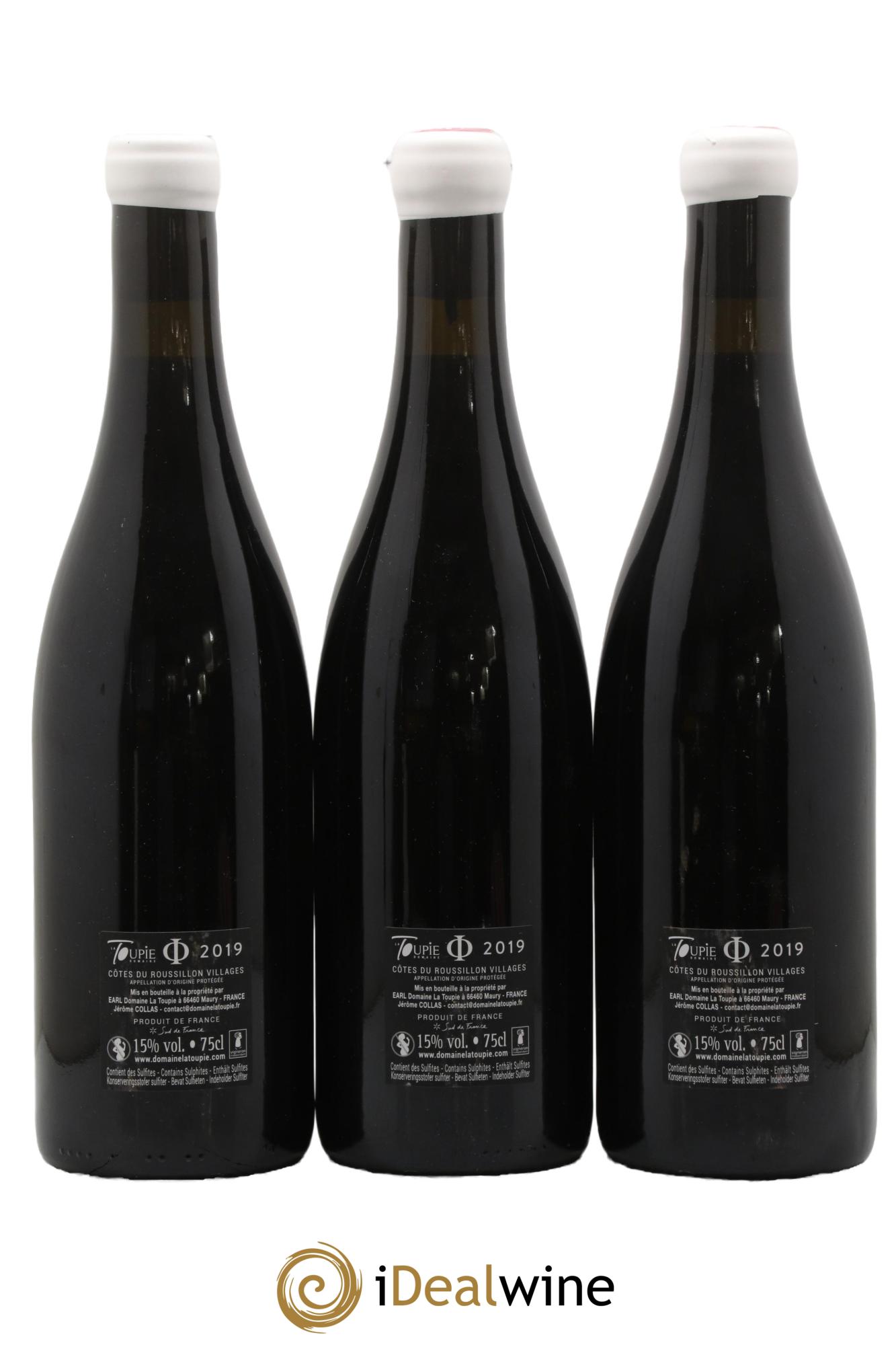 Côtes du Roussillon Phi Domaine de la Toupie 2019 - Lot de 3 bouteilles - 1