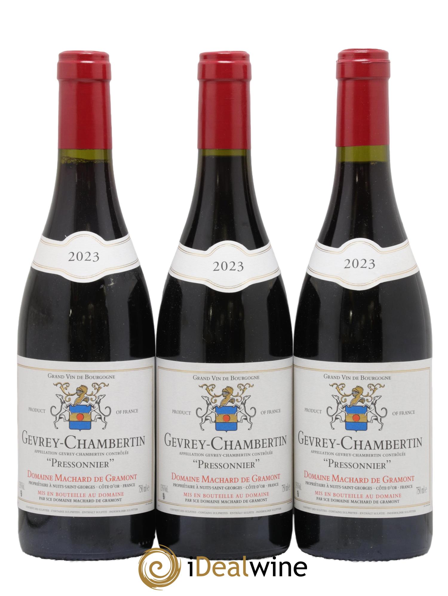 Gevrey-Chambertin Pressonnier Domaine Machard De Gramont 2023 - Lot de 3 bouteilles - 0