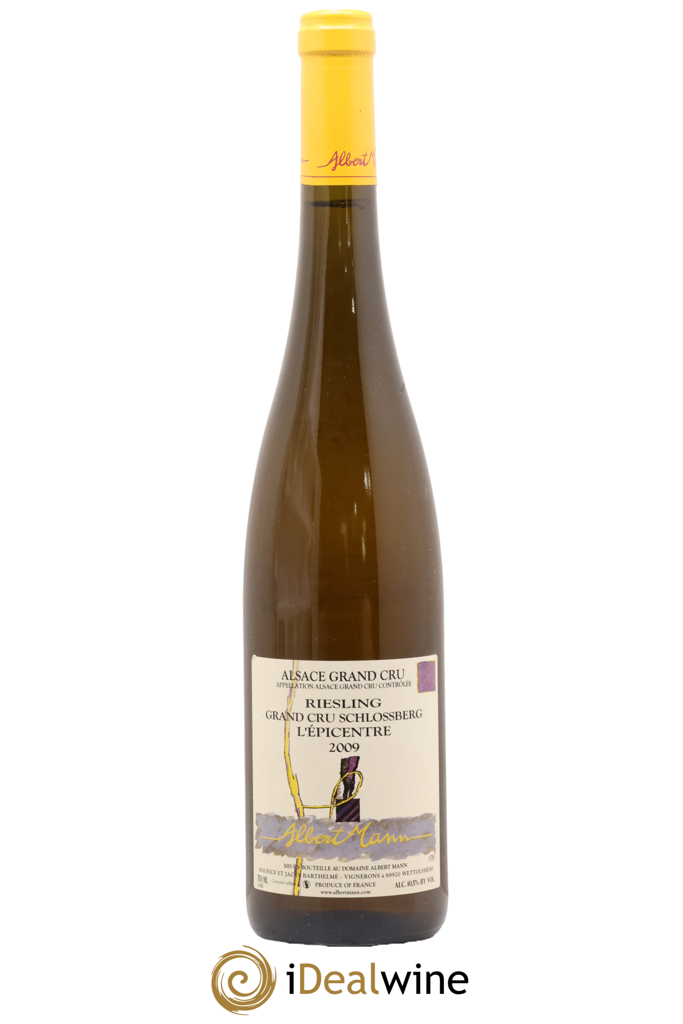 Alsace Riesling Grand Cru Schlossberg l'épicentre Albert Mann 2009 - Lot de 1 bouteille - 0