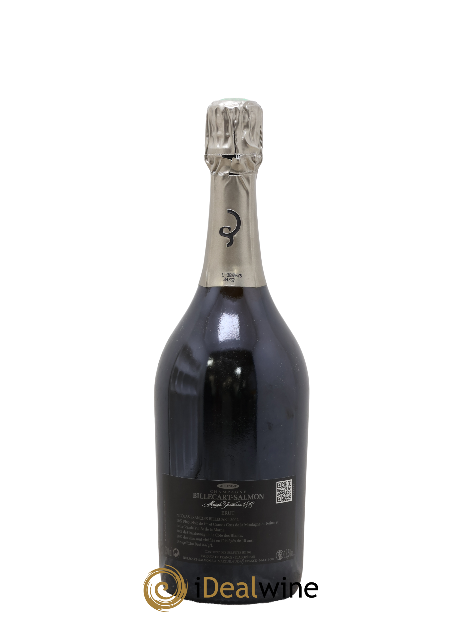 Brut Nicolas François Billecart Billecart-Salmon 2002 - Lot of 1 bottle - 1