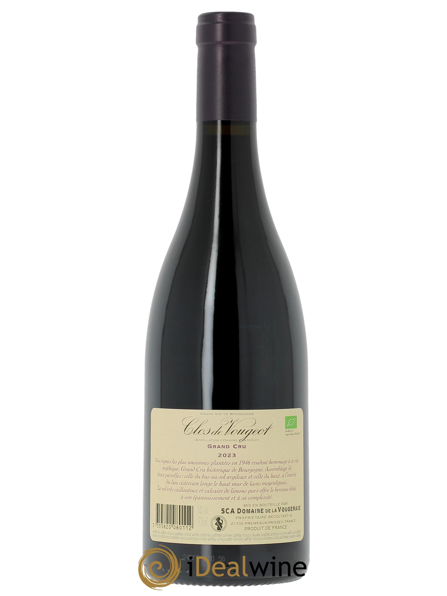 Clos de Vougeot Grand Cru La Vougeraie 2023 - Posten von 1 Flasche - 1