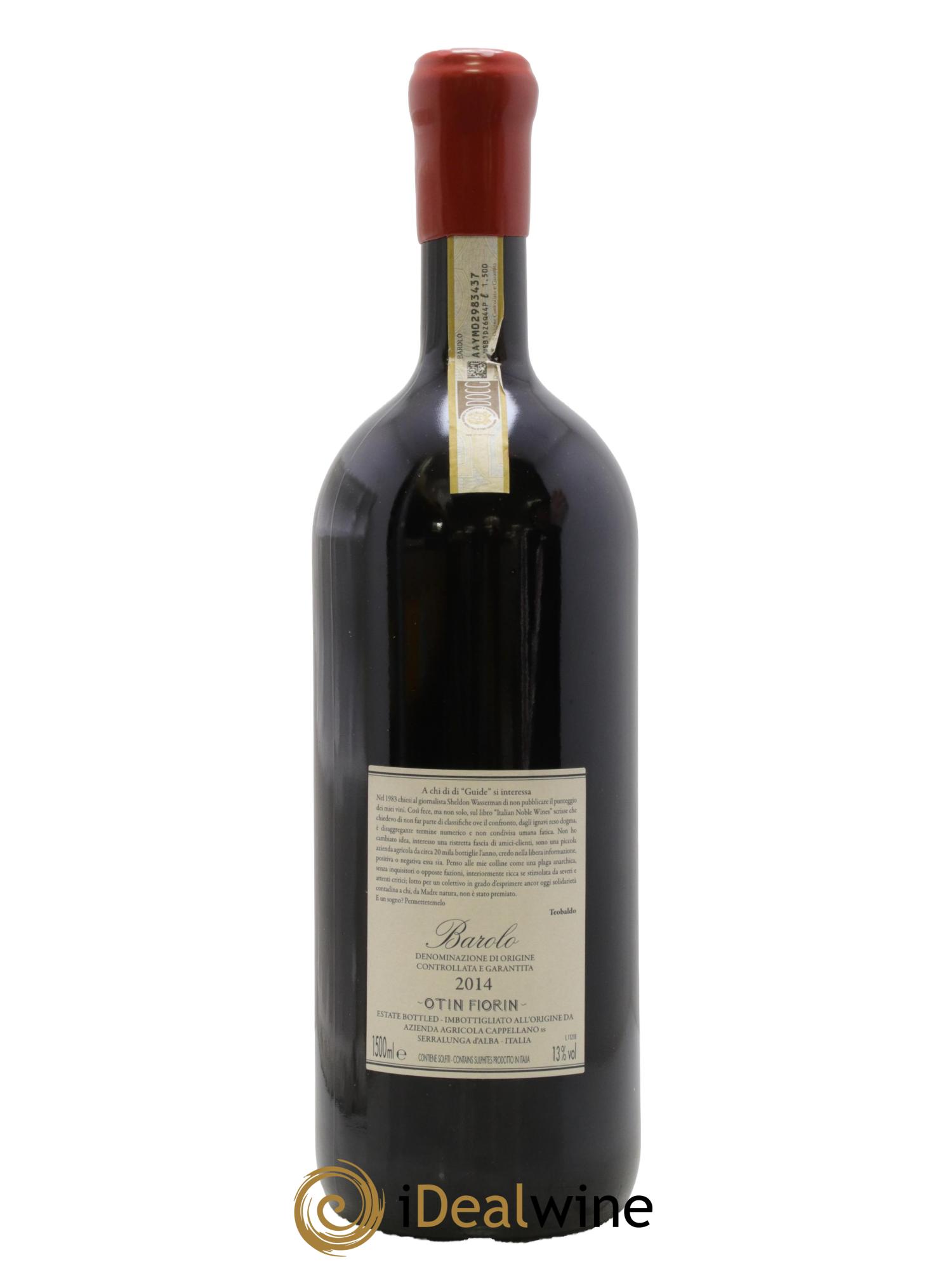 Barolo DOCG Pié Franco Cappellano 2014 - Lot of 1 magnum - 2