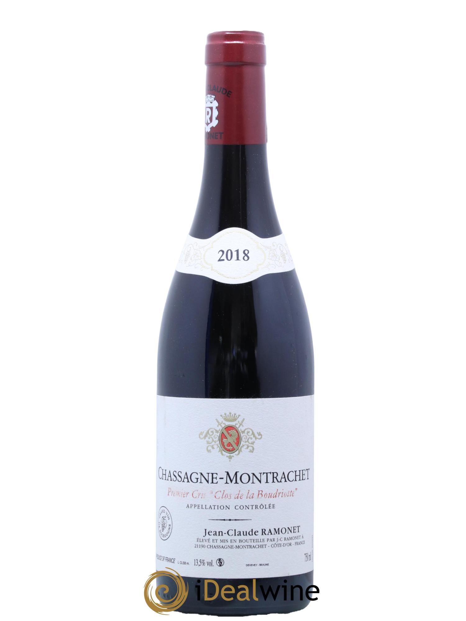 Chassagne-Montrachet 1er Cru Clos de la Boudriotte Ramonet (Domaine) 2018 - Lot de 1 bouteille - 0