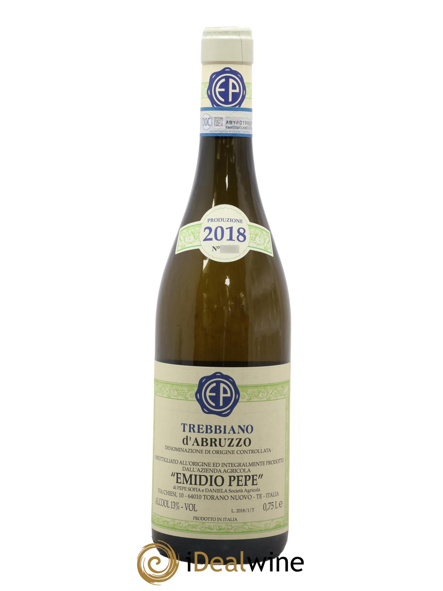 Trebbiano d'Abruzzo Emidio Pepe 2018 - Posten von 1 Flasche - 0