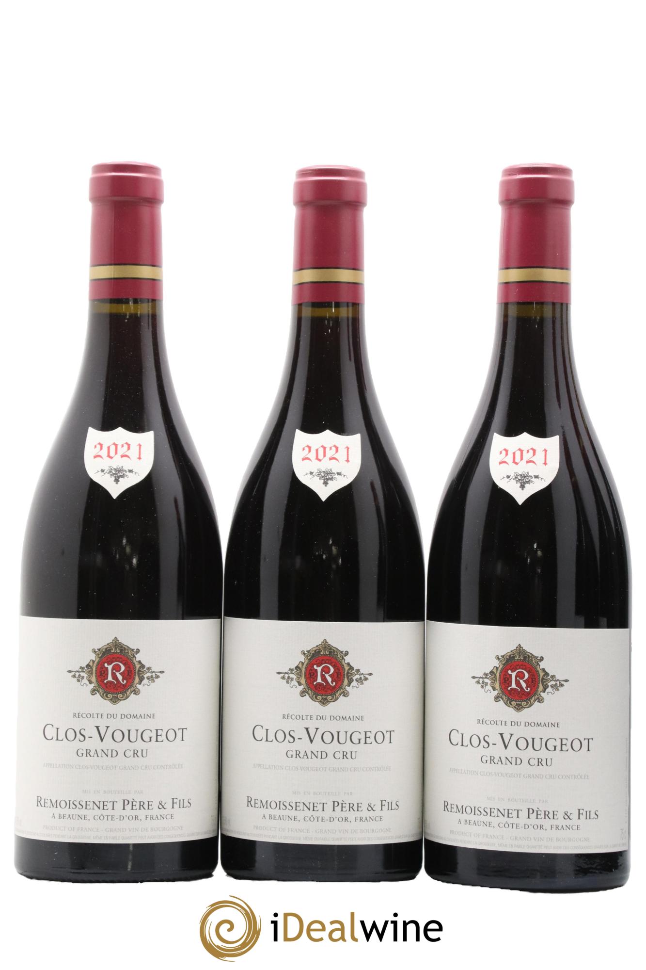 Clos-Vougeot Grand Cru Remoissenet Père et Fils 2021 - Lotto di 6 bottiglie - 2