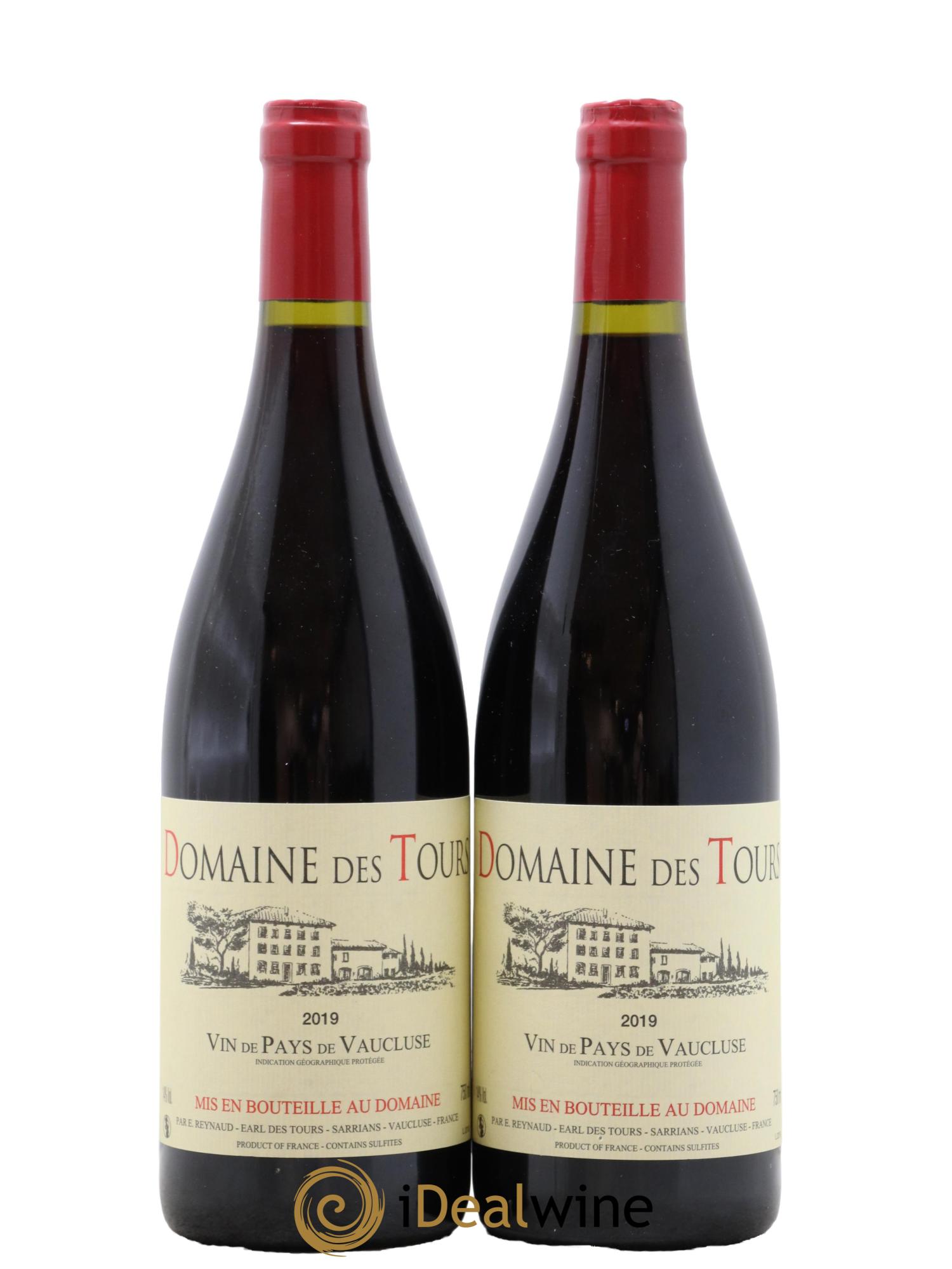 Vaucluse (Vin de Pays de Vaucluse) Domaine des Tours Emmanuel Reynaud 2019 - Lot de 2 bouteilles - 0