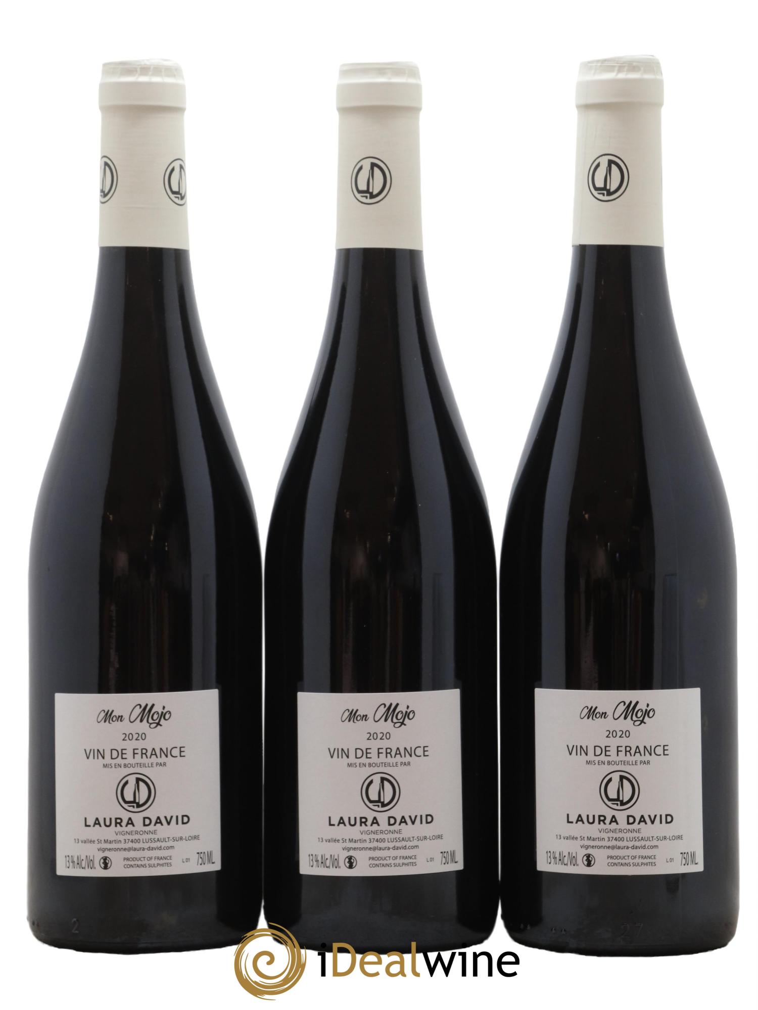 Vin de France Mon Mojo Laura David 2020 - Lot de 3 bouteilles - 1