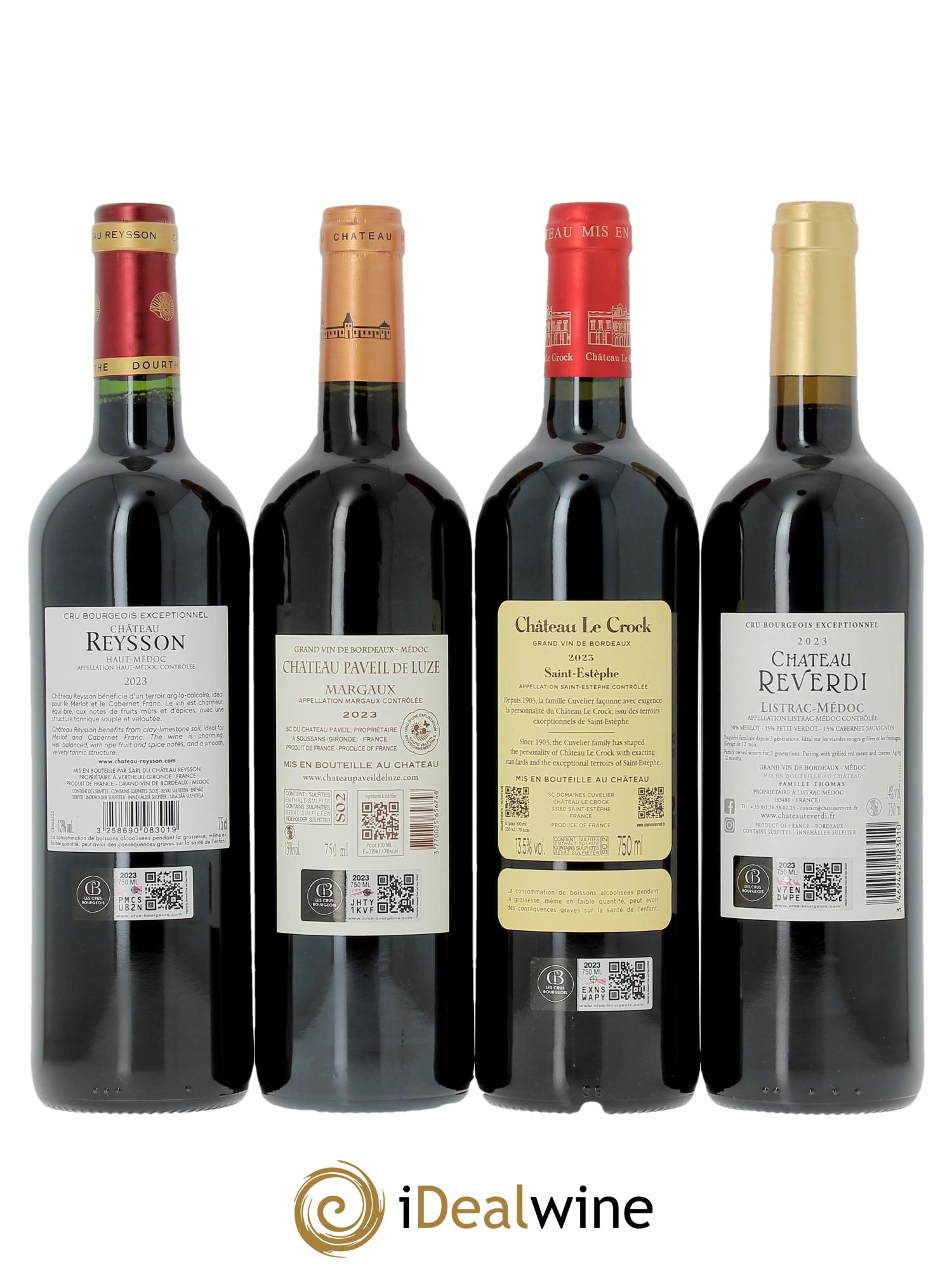 Caisse panachée Les 14 Crus Bourgeois Exceptionnels 2023 - Lot of 14 bottles - 4