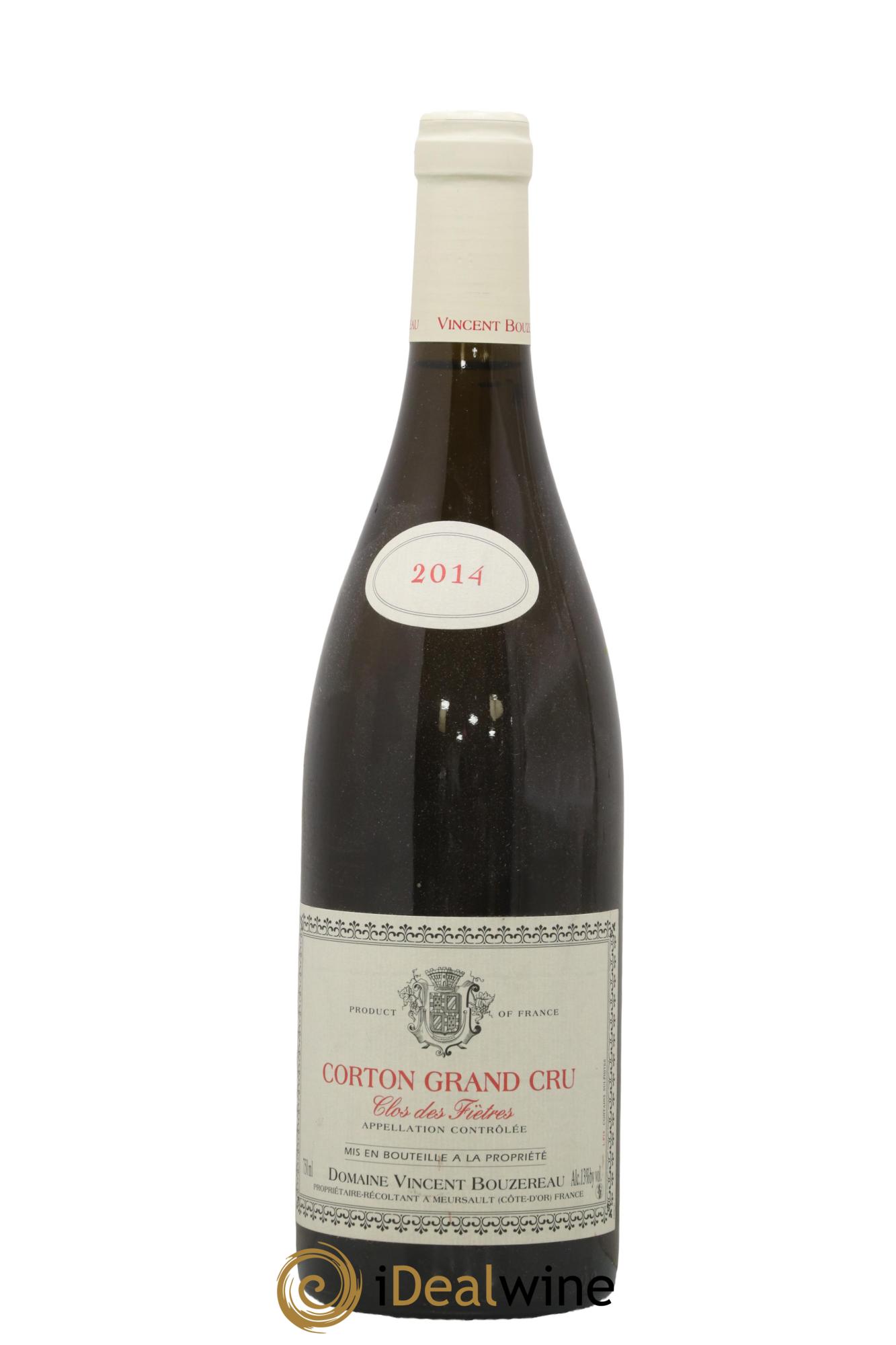 Corton Grand Cru Clos des Fiètres Vincent Bouzereau (Domaine) 2014 - Lot de 1 bouteille - 0